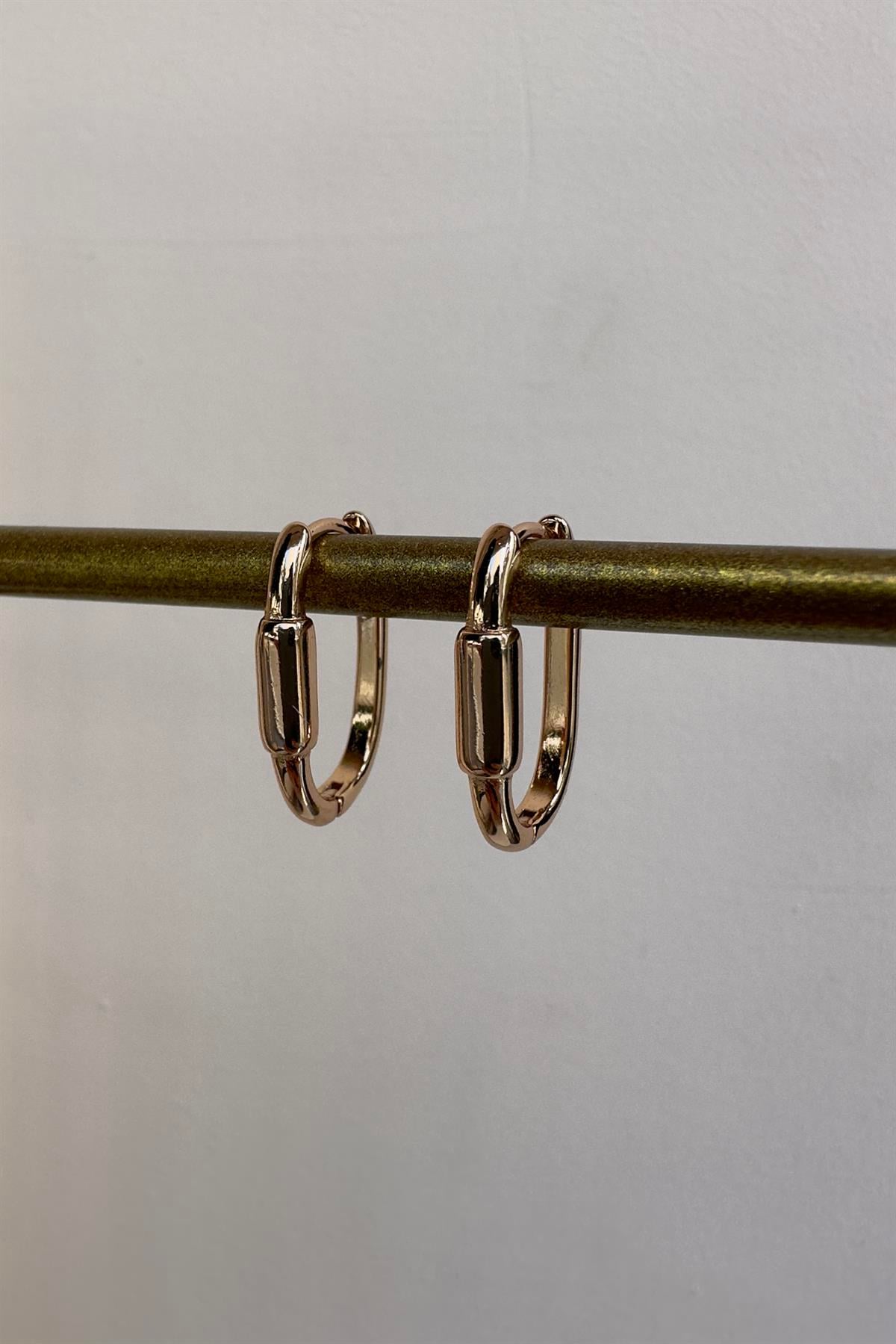 U MODEL ORTASI SİLİNDİRLİ KÜPE 2cm