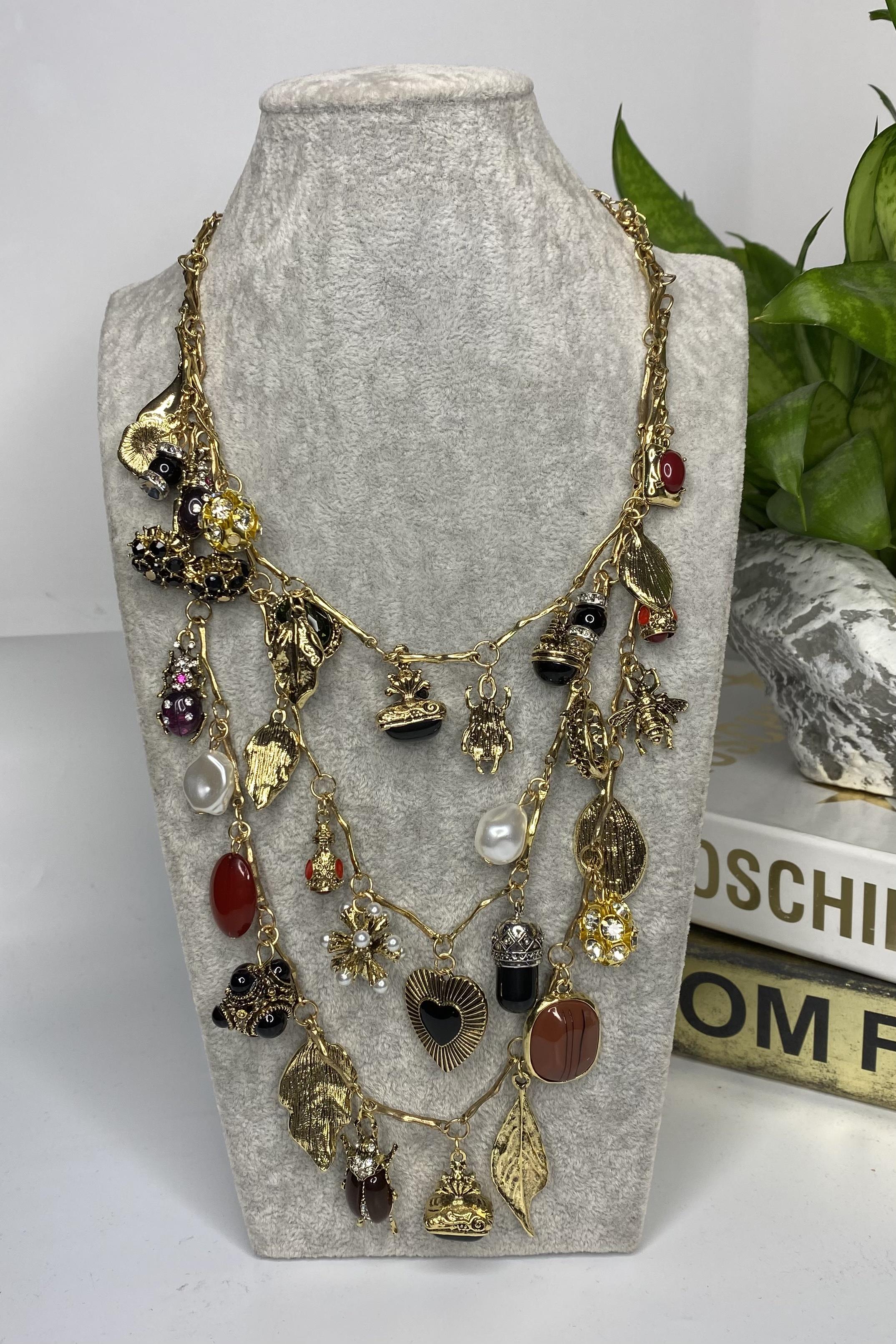 ÜÇLÜ ZARA CHARM KOLYE