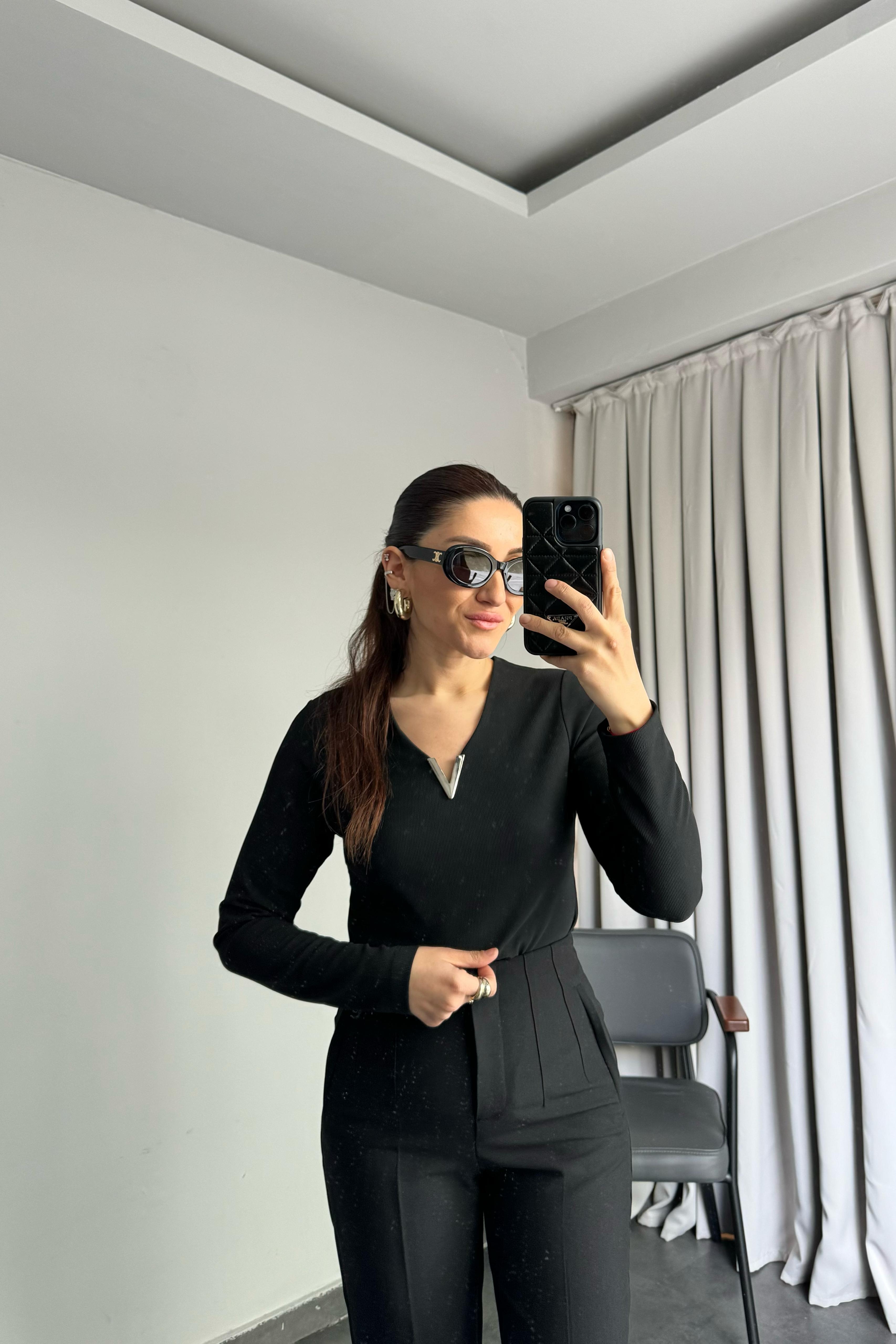 V TOKALI TRİKO BLUZ/21502