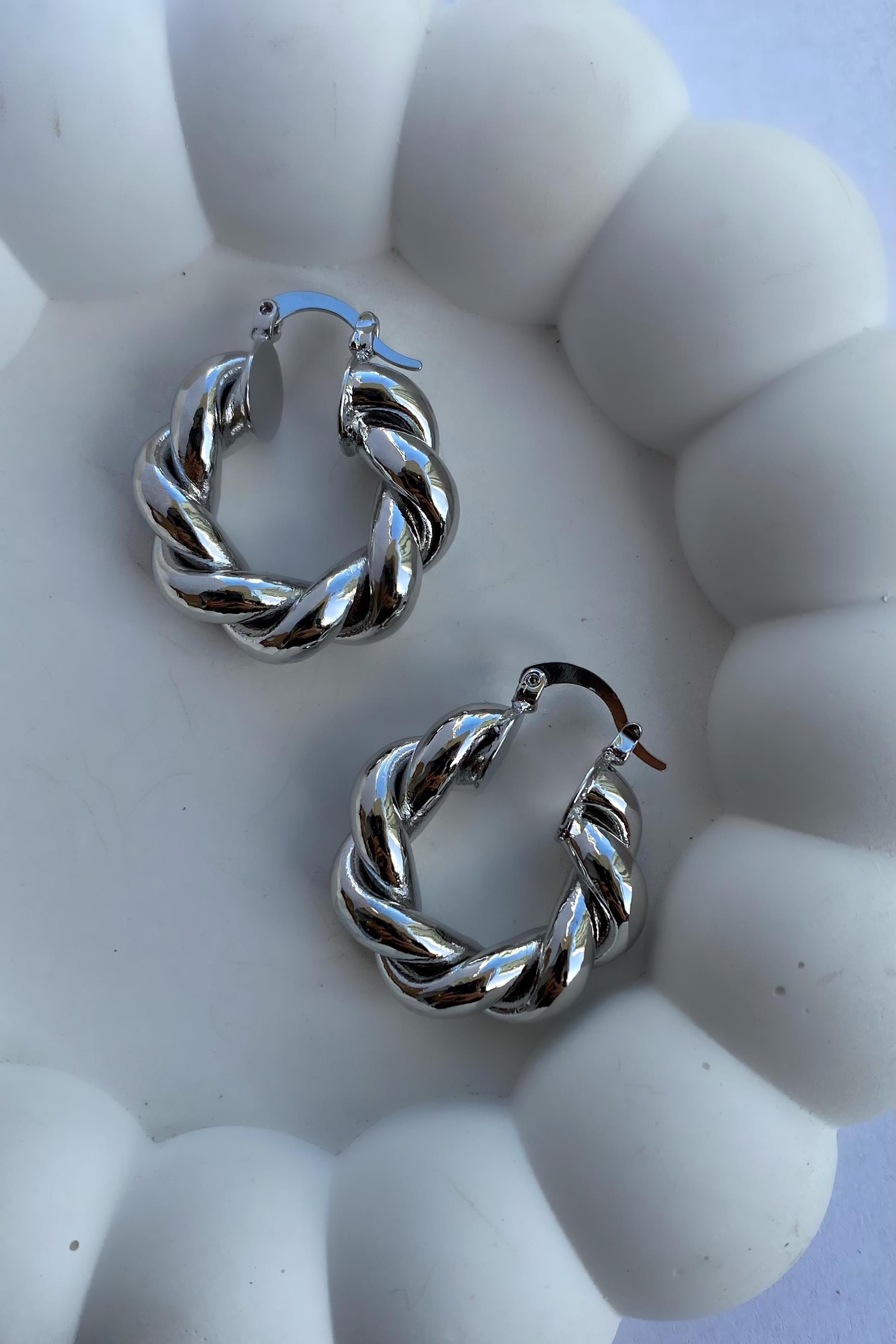 VİNTAGE SARMAL HALKA KÜPE 3CM