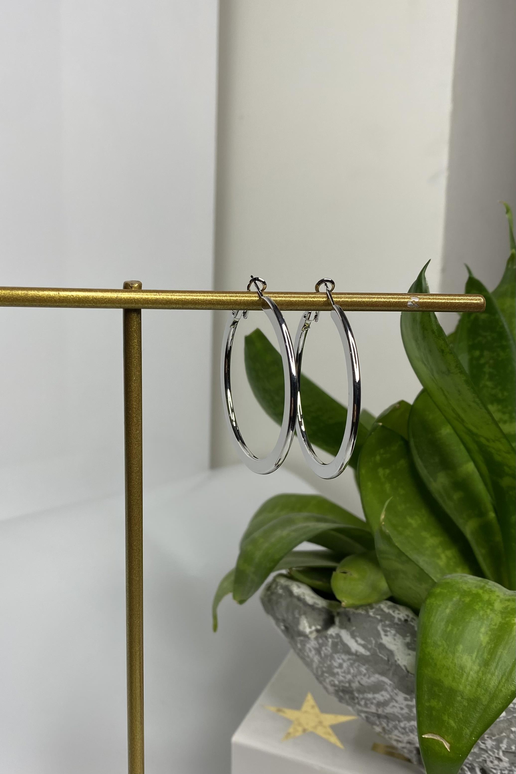 YASSI İNCE HALKA KÜPE