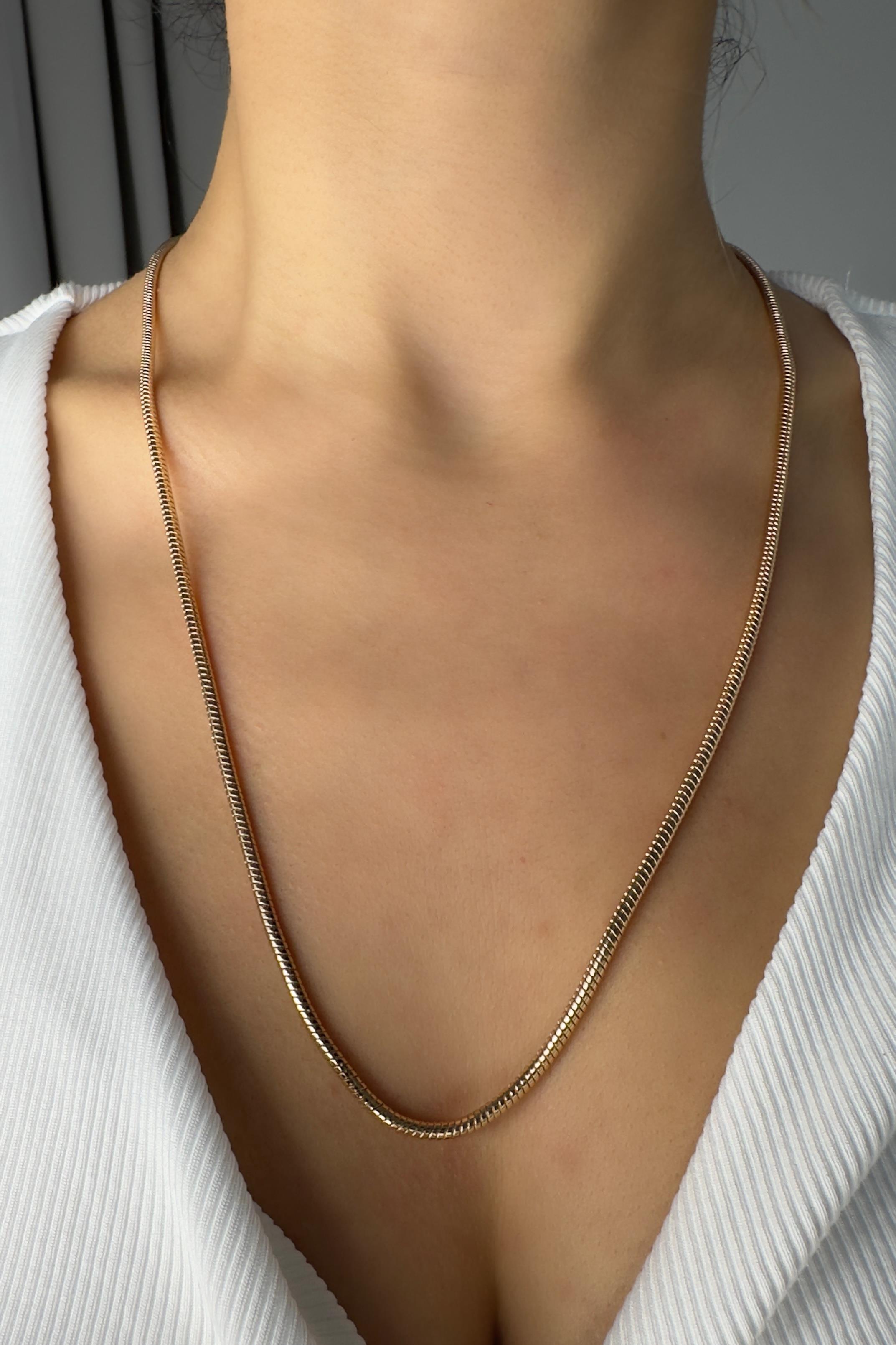 YILAN ZİNCİR KOLYE 58cm