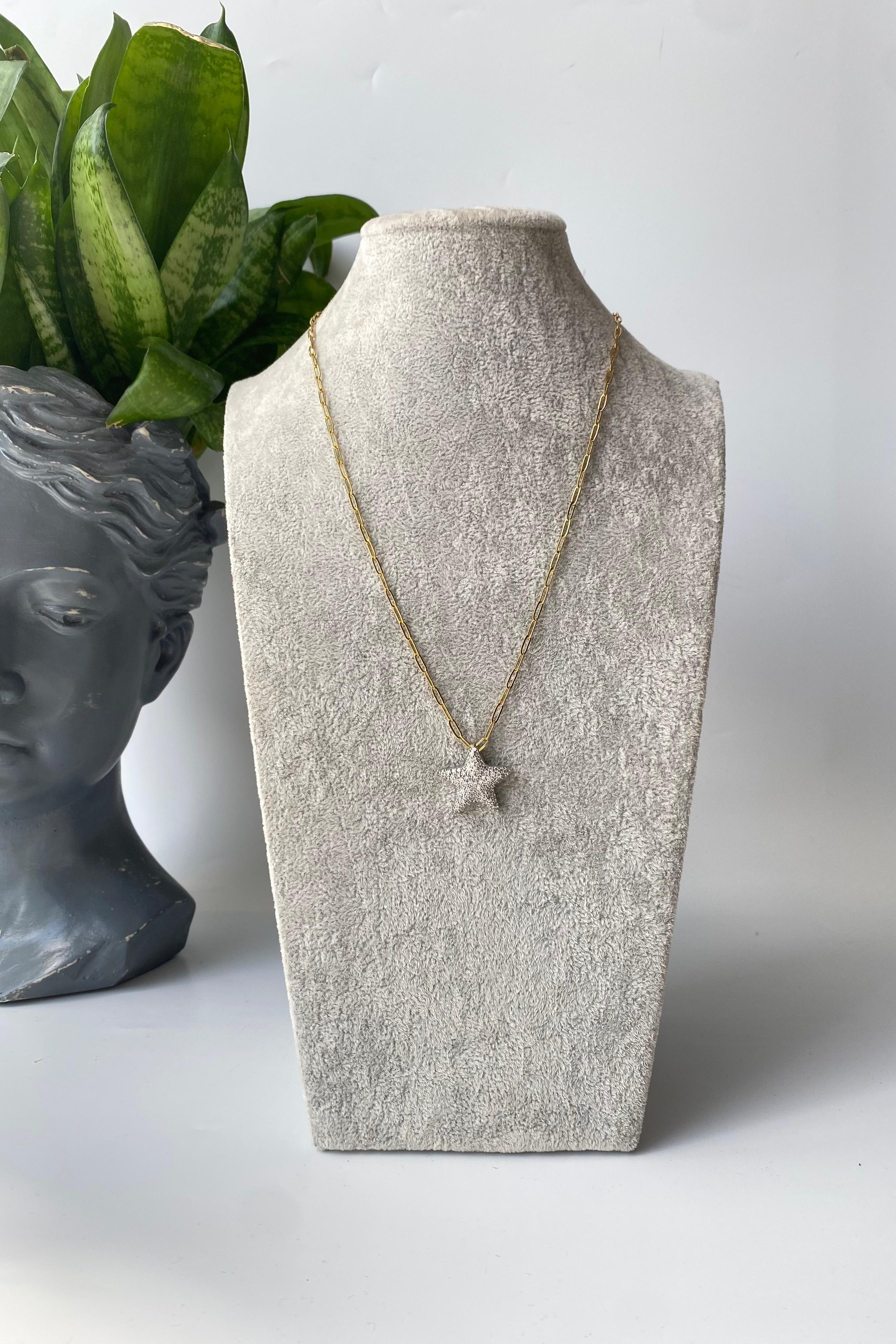 YILDIZ UÇLU ATAÇ KOLYE