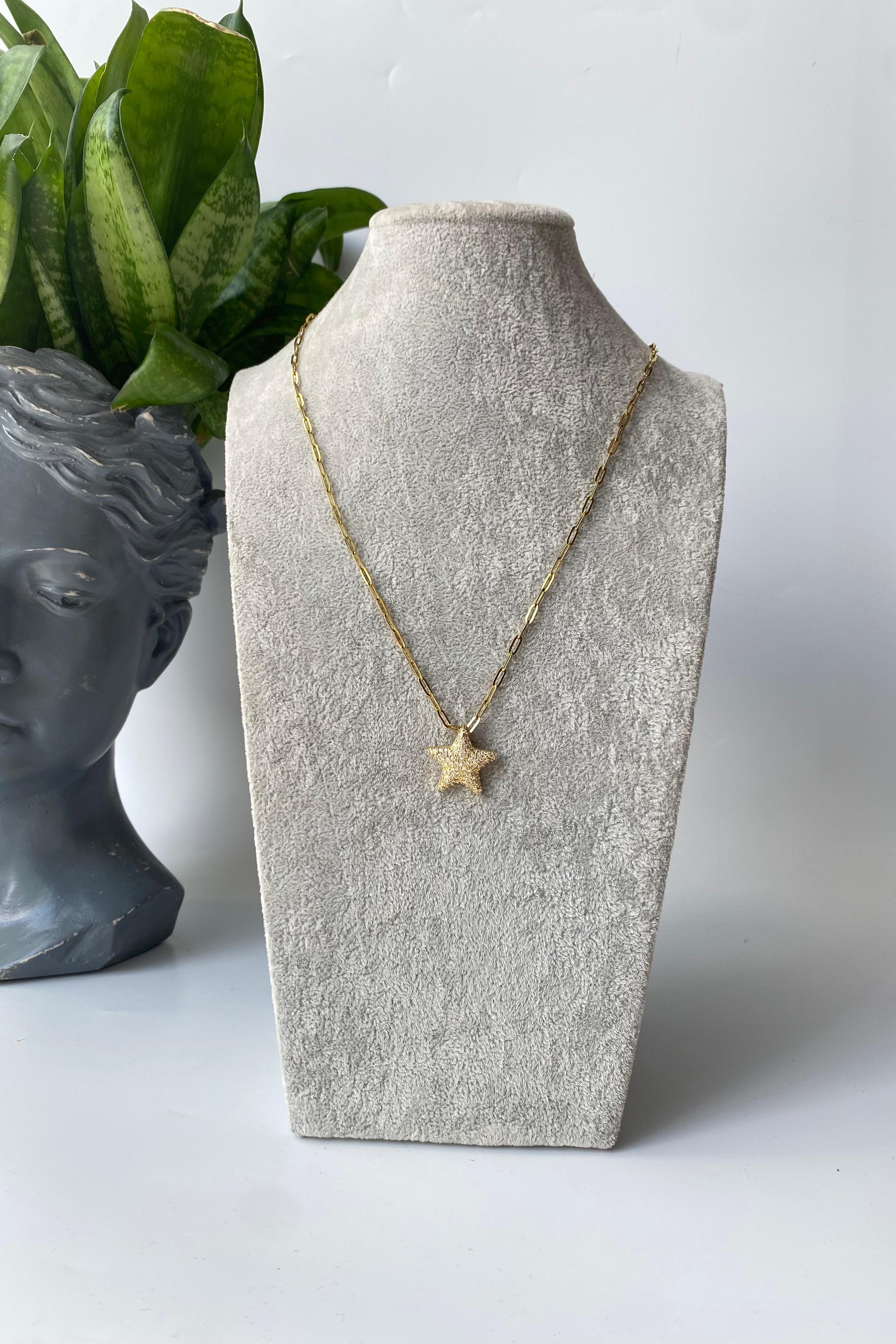 YILDIZ UÇLU ATAÇ KOLYE