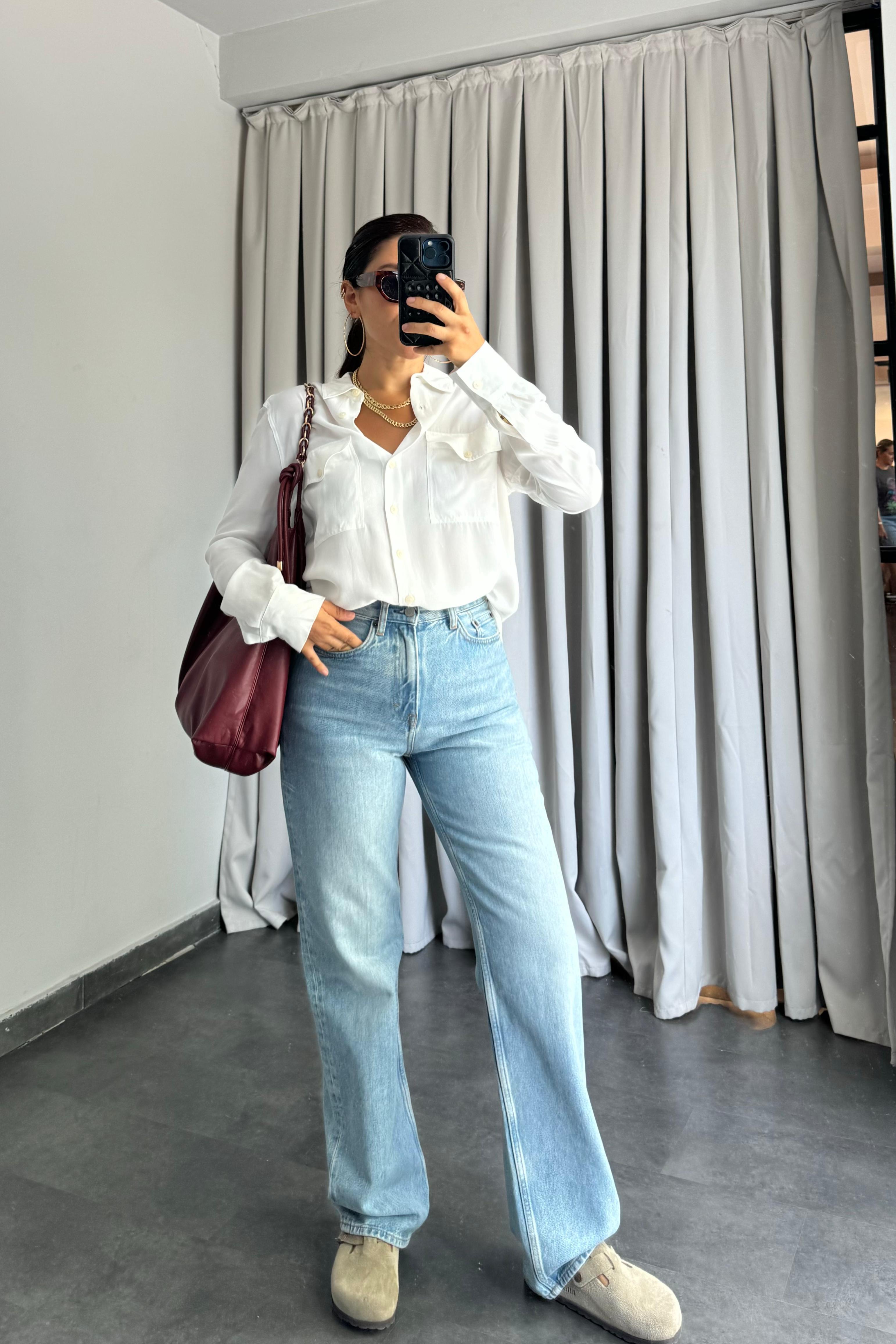 YÜKSEK BEL RELAXED STRAİGHT COS JEAN