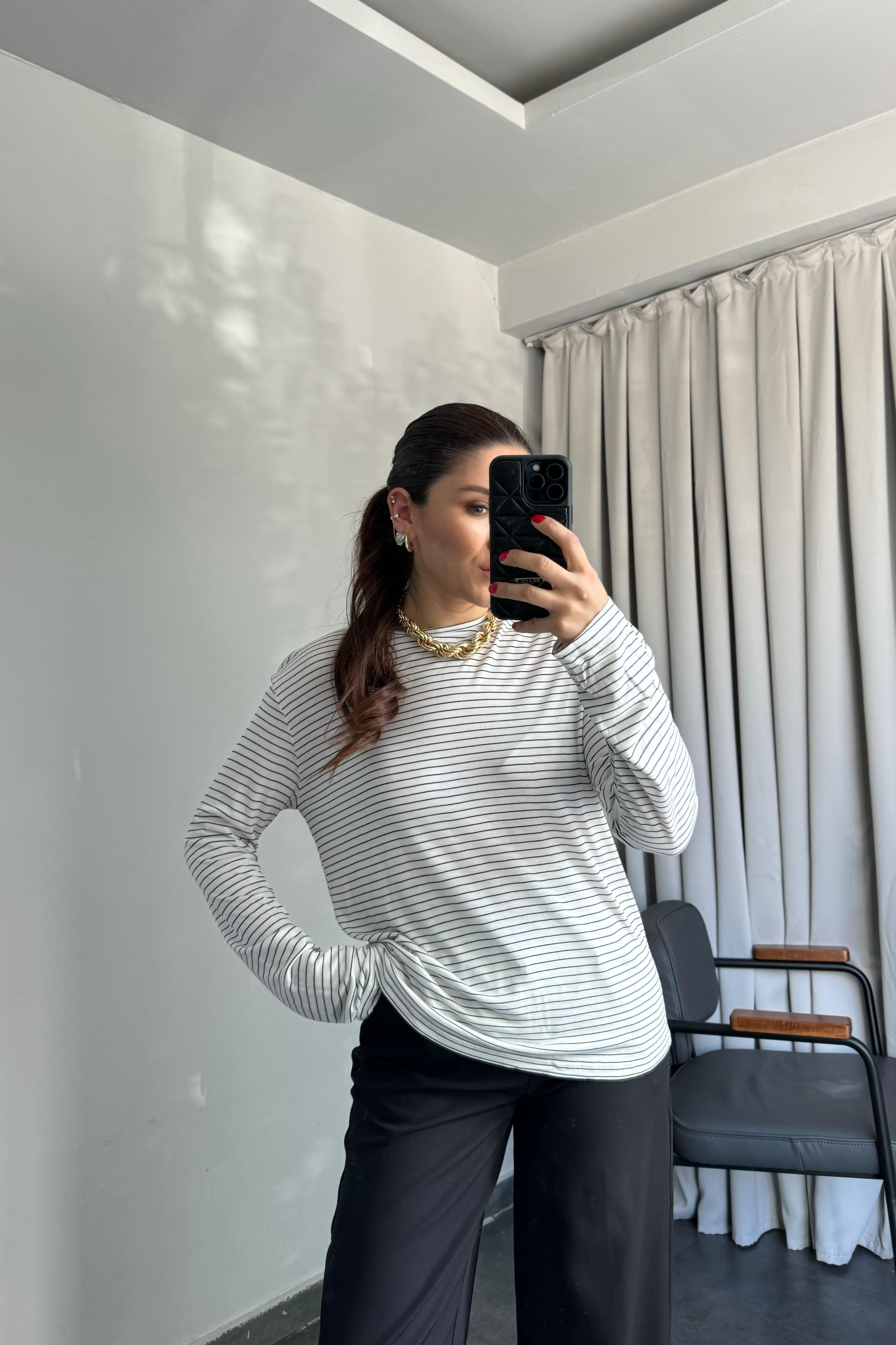 YUVARLAK YAKA UZUN KOL BASIC BODY