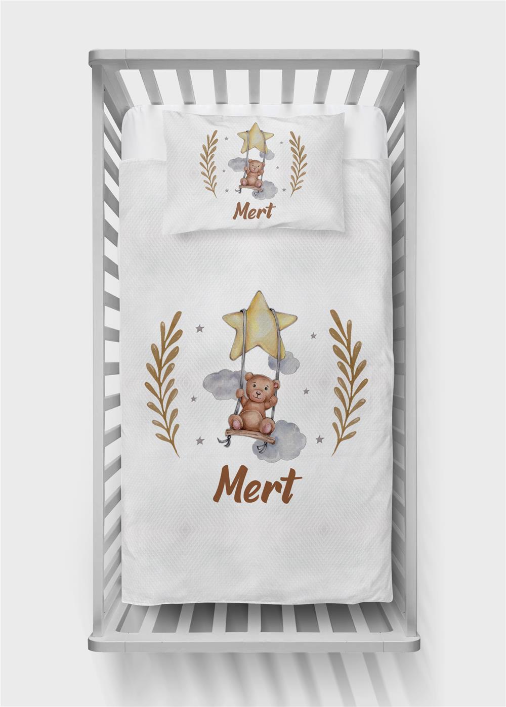 İsimli Bebek Pike Takımı