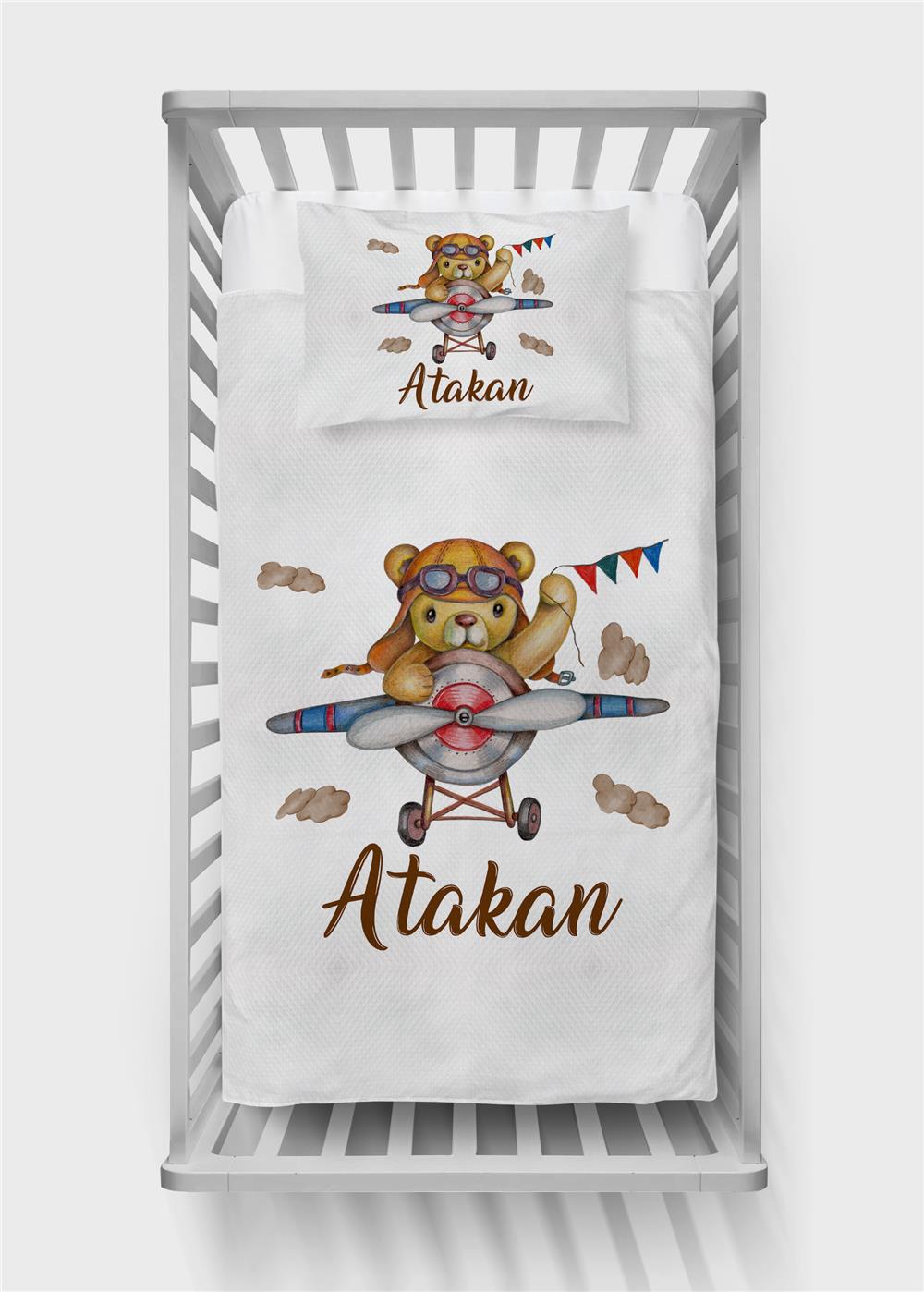 İsimli Bebek Pike Takımı