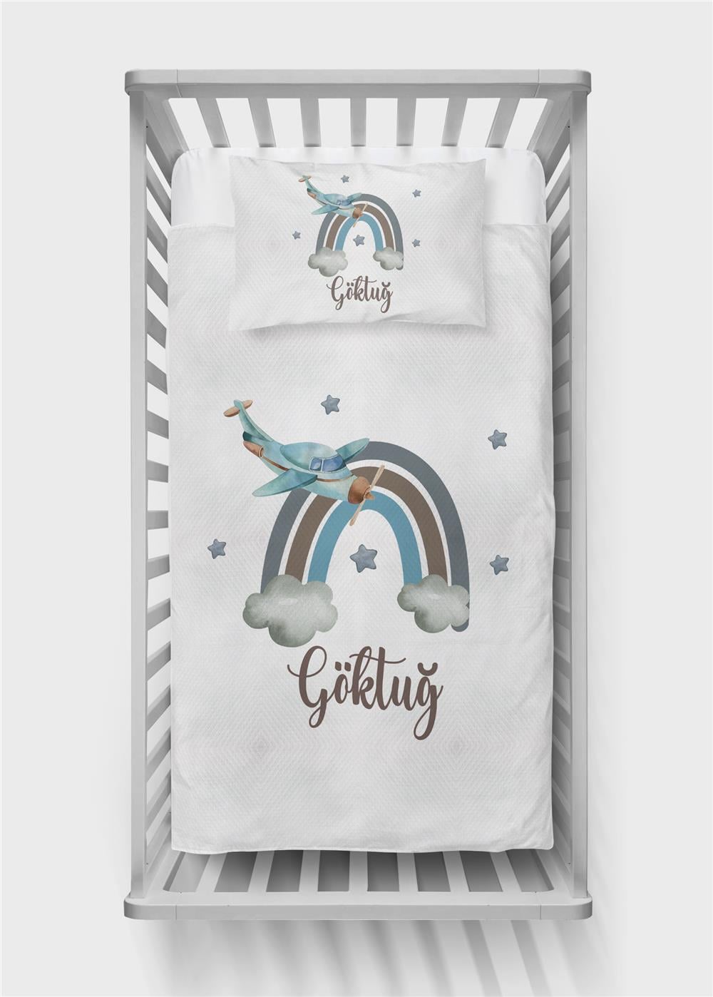 İsimli Bebek Pike Takımı