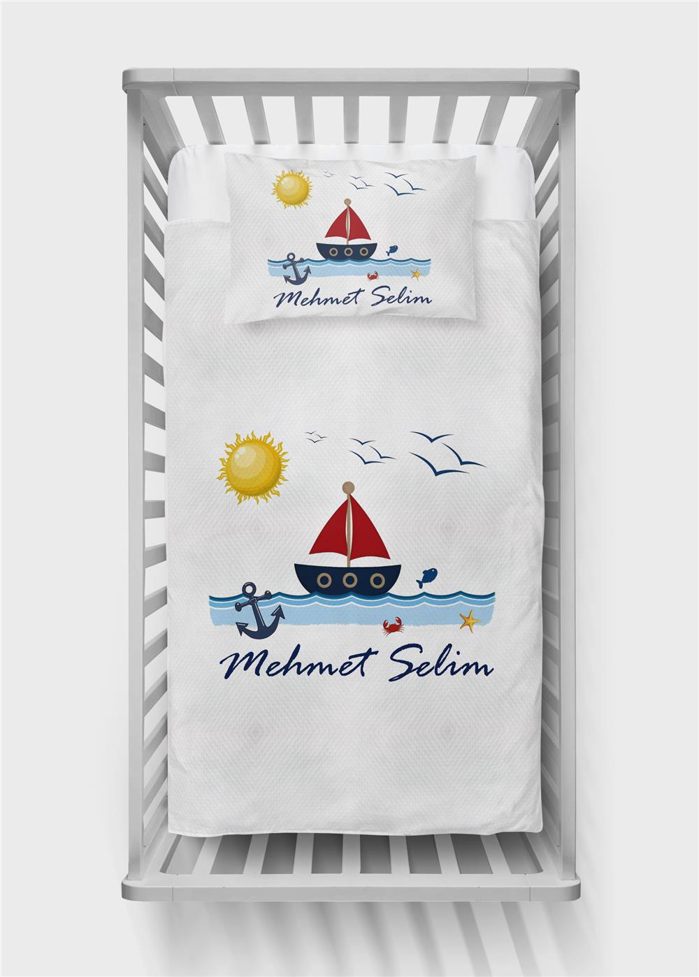 İsimli Bebek Pike Takımı