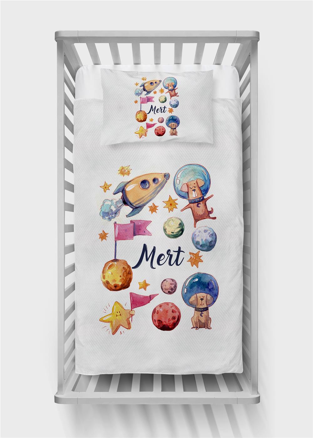 İsimli Bebek Pike Takımı