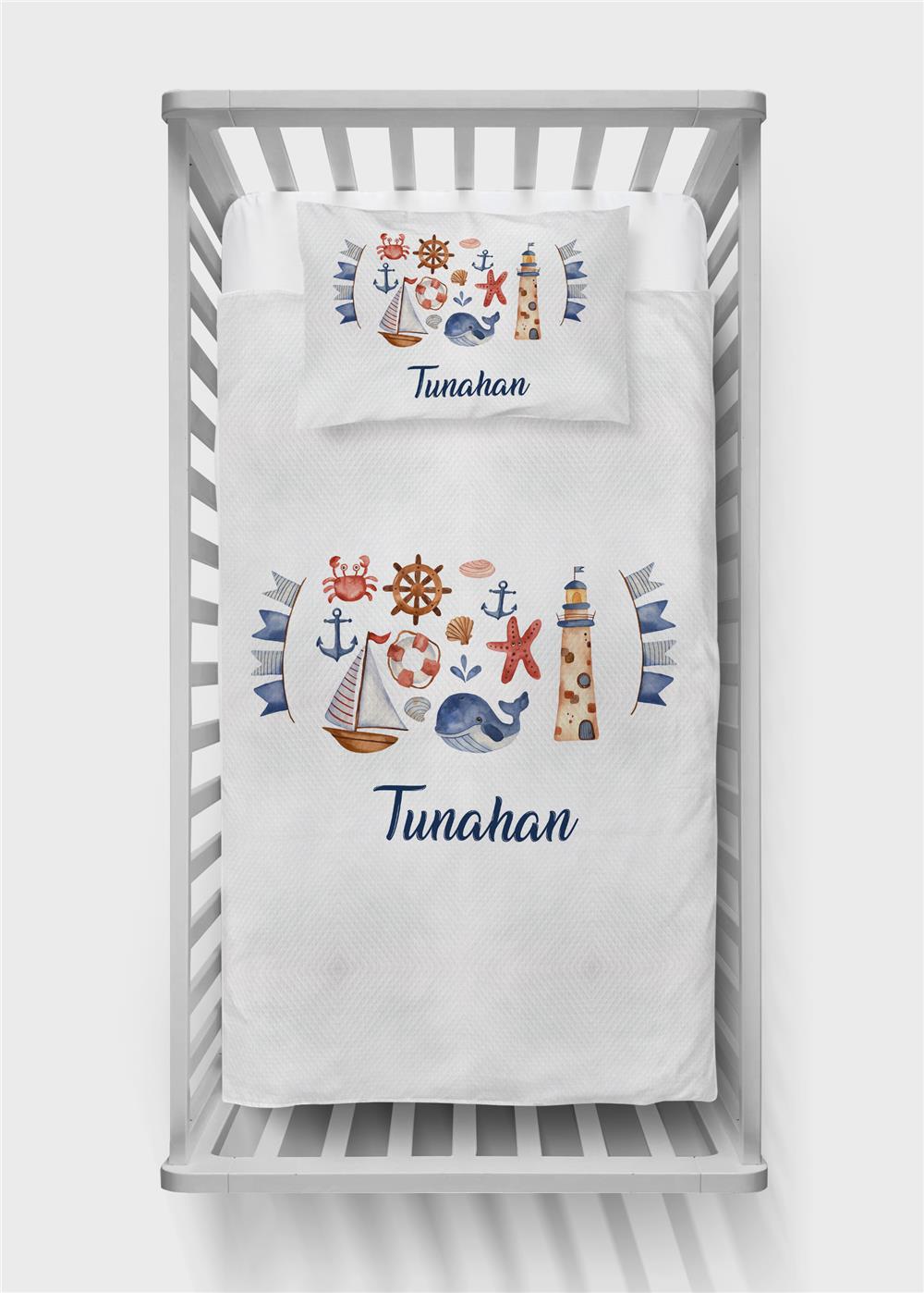 İsimli Bebek Pike Takımı