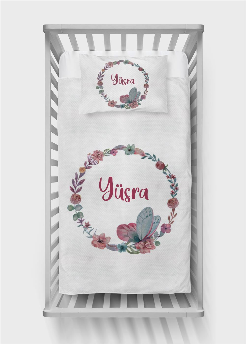 İsimli Bebek Pike Takımı