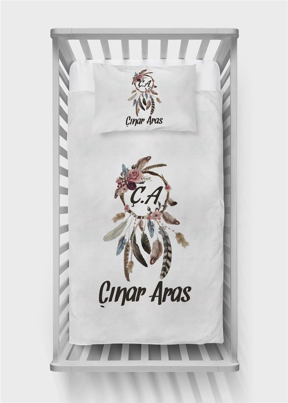 İsimli Bebek Pike Takımı