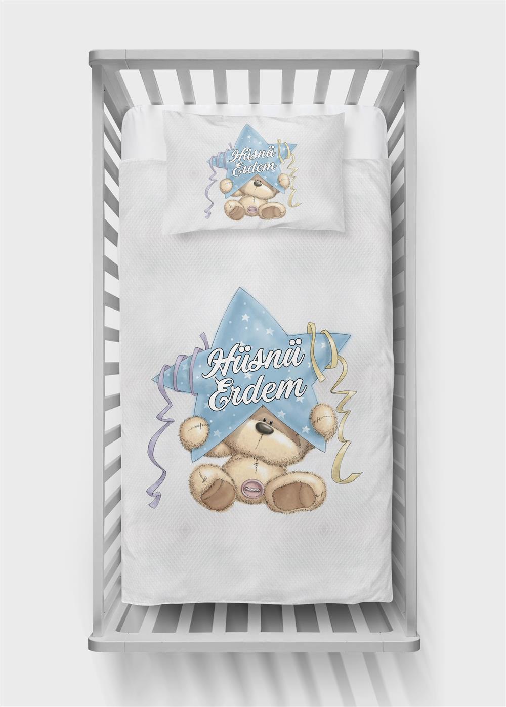 İsimli Bebek Pike Takımı