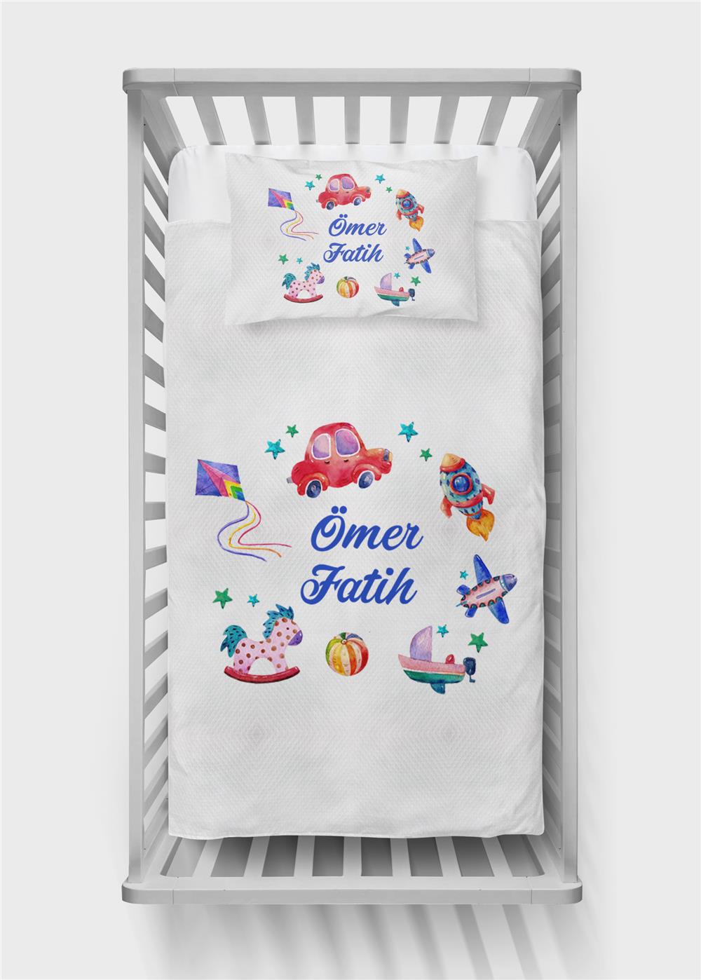 İsimli Bebek Pike Takımı