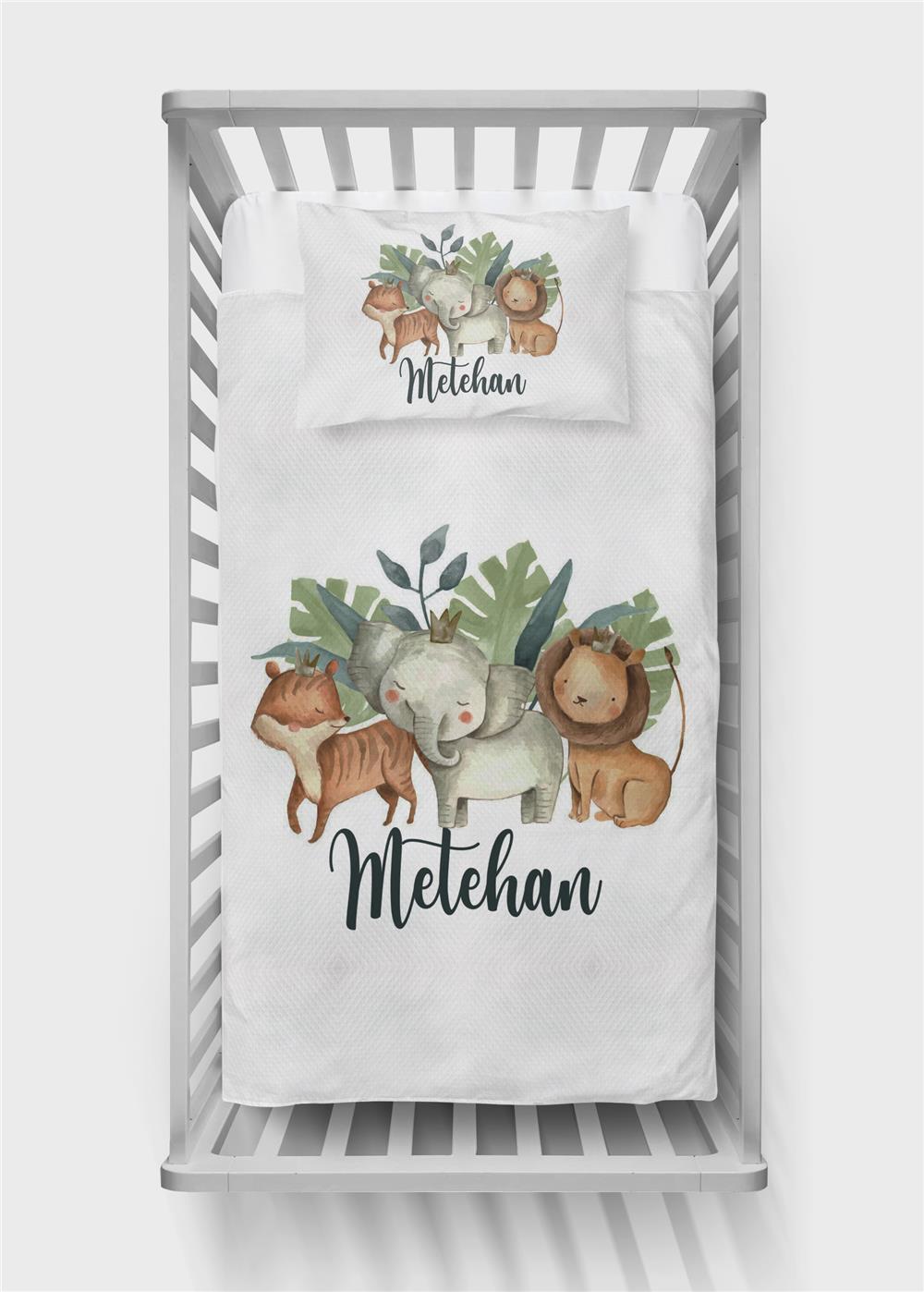 İsimli Bebek Pike Takımı