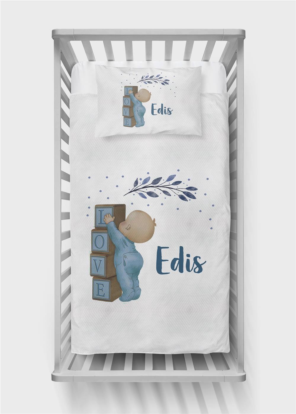 İsimli Bebek Pike Takımı