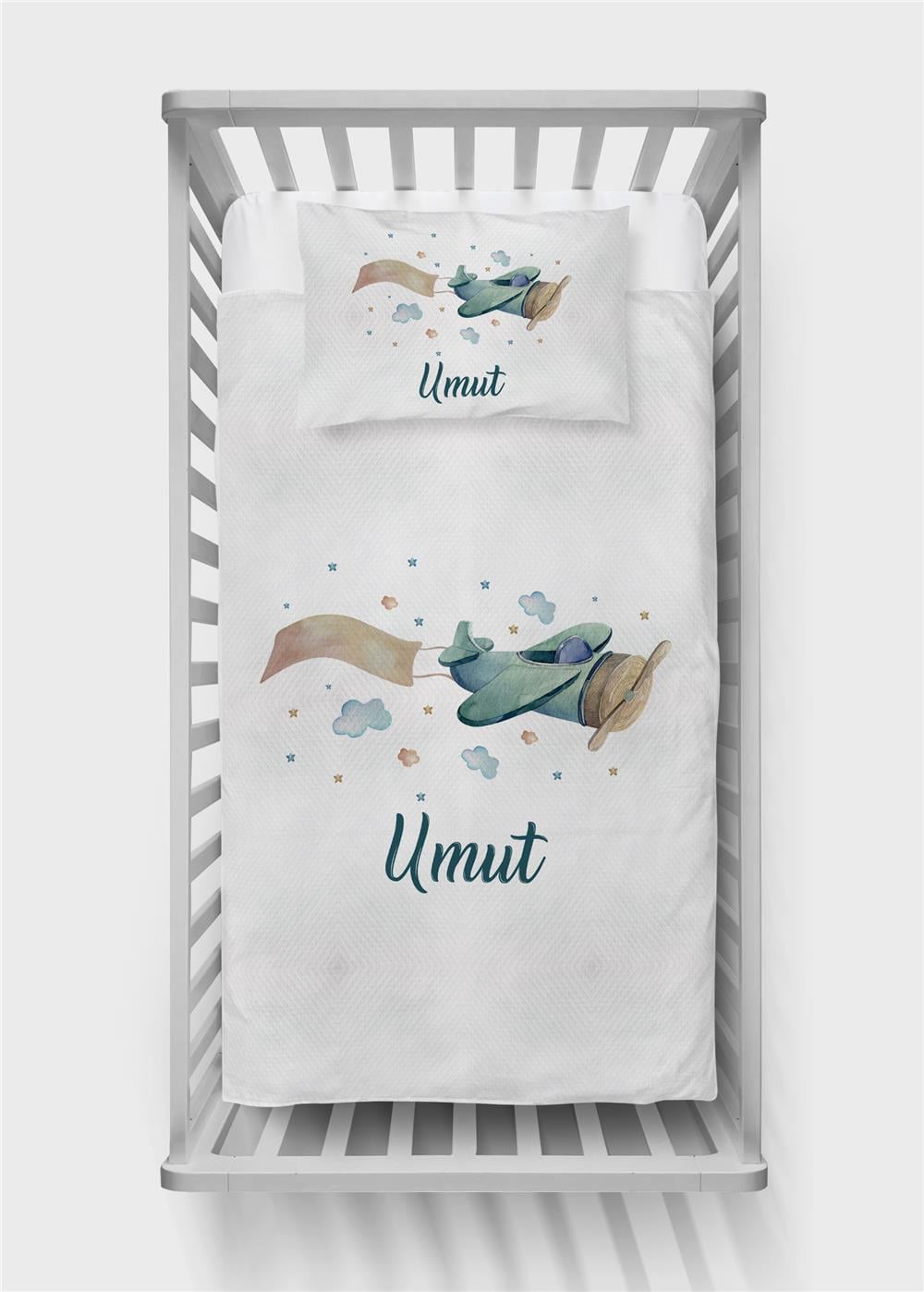 İsimli Bebek Pike Takımı