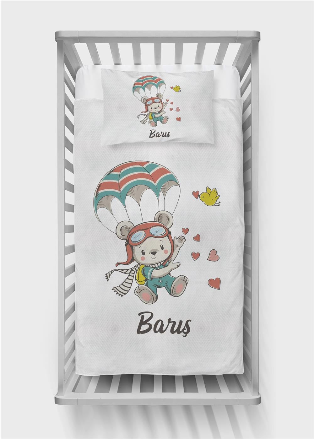 İsimli Bebek Pike Takımı