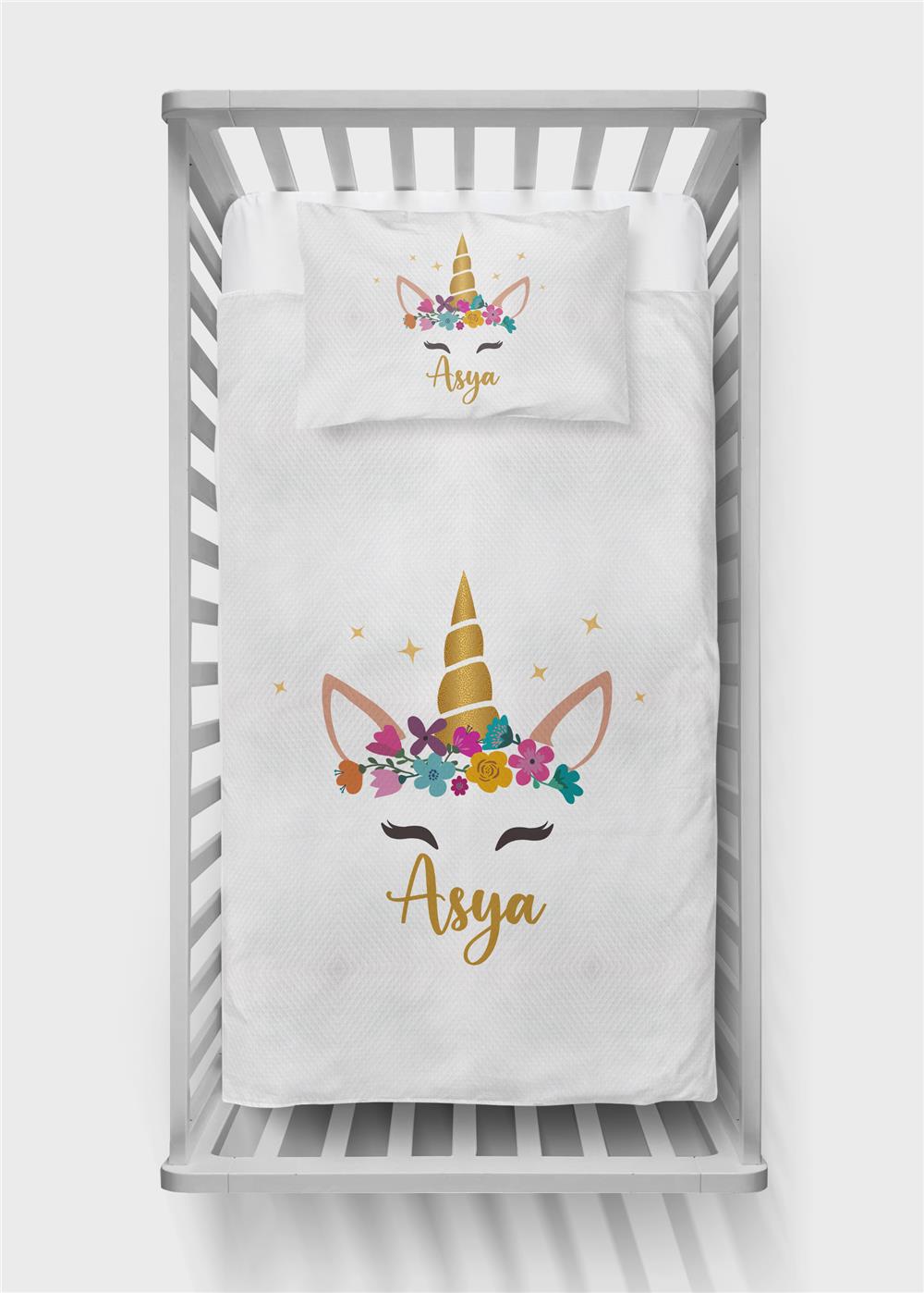 İsimli Bebek Pike Takımı