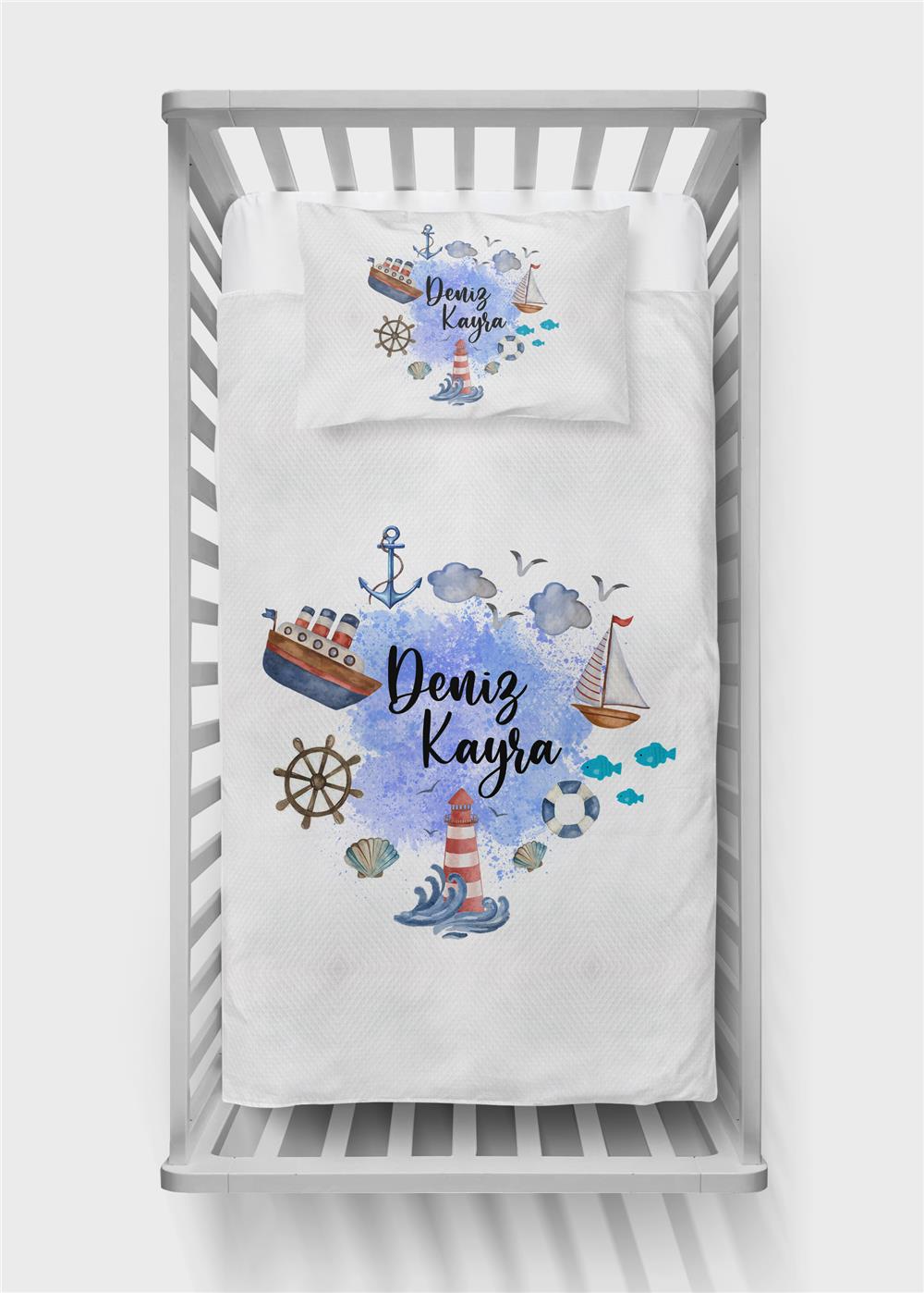 İsimli Bebek Pike Takımı