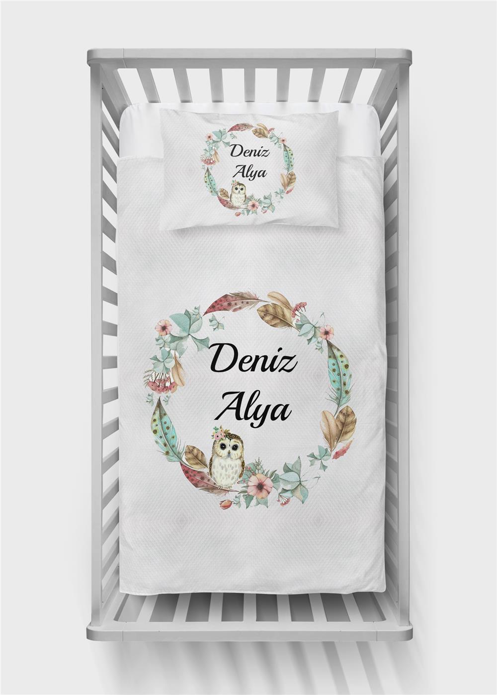 İsimli Bebek Pike Takımı