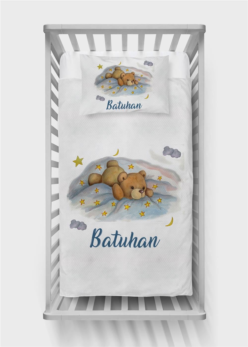 İsimli Bebek Pike Takımı