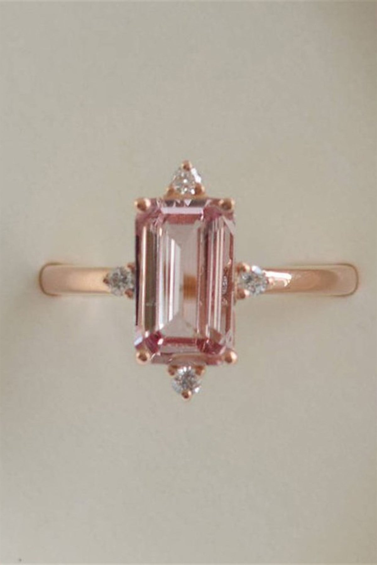 PEMBE BAGET  YÜZÜK - AK0648