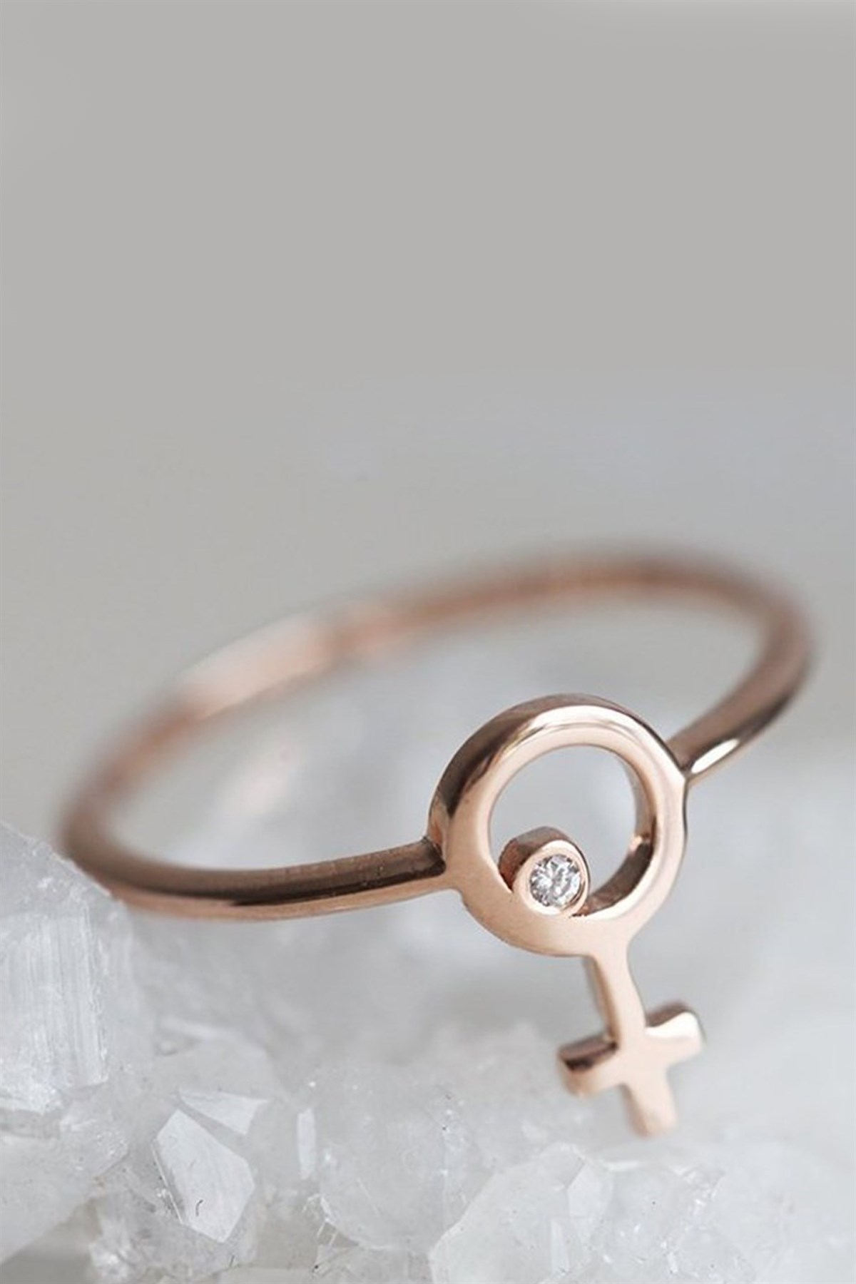  SWAROVSKİ TAŞLI YÜZÜK MİNİMAL - AK0332