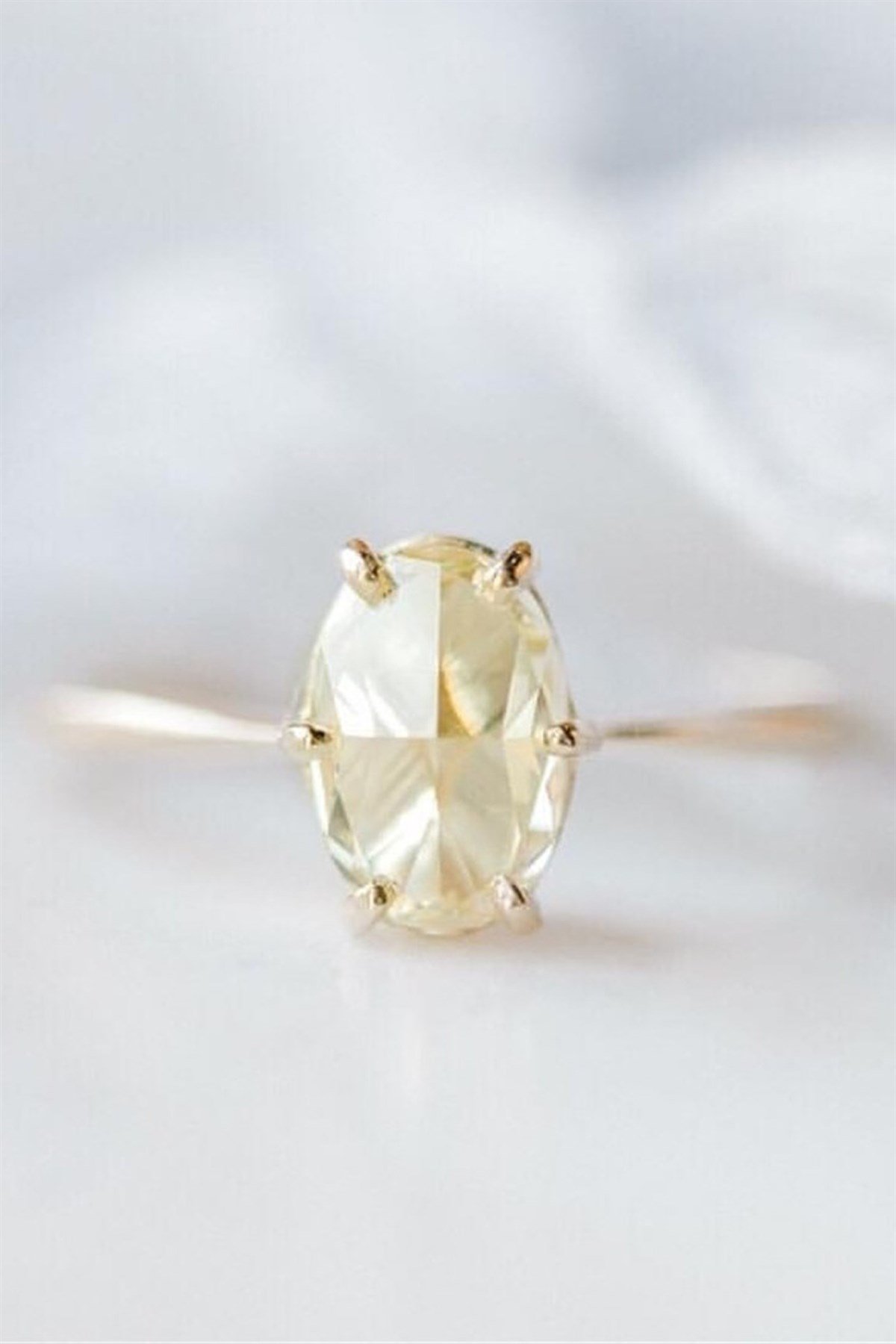 CİTRİN DOĞAL TAŞ YÜZÜK - AK0002