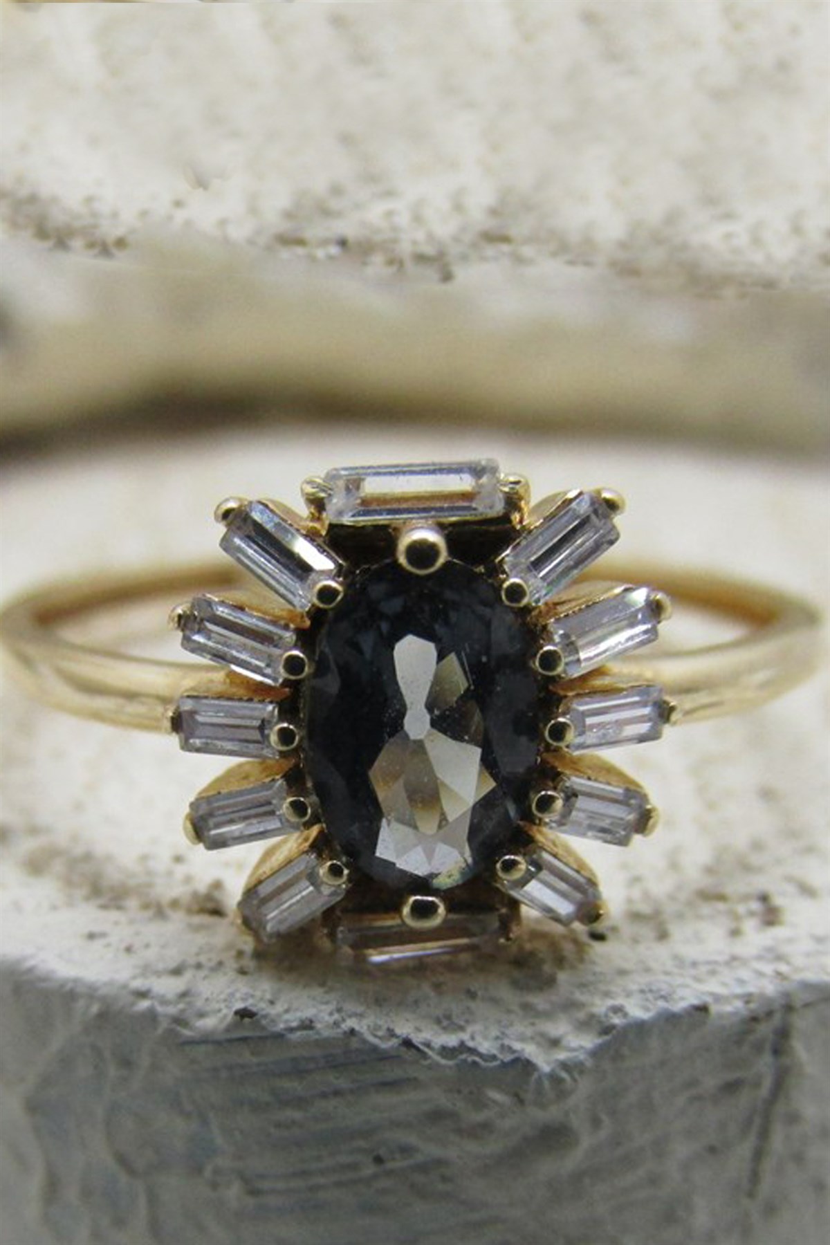 DUMAN KUVARS YÜZÜK 4 - AK0677