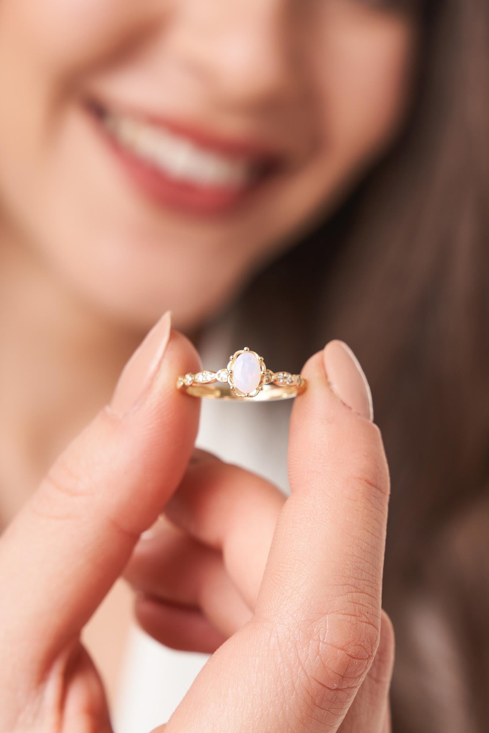 ESİL OPAL YÜZÜK - AK1755