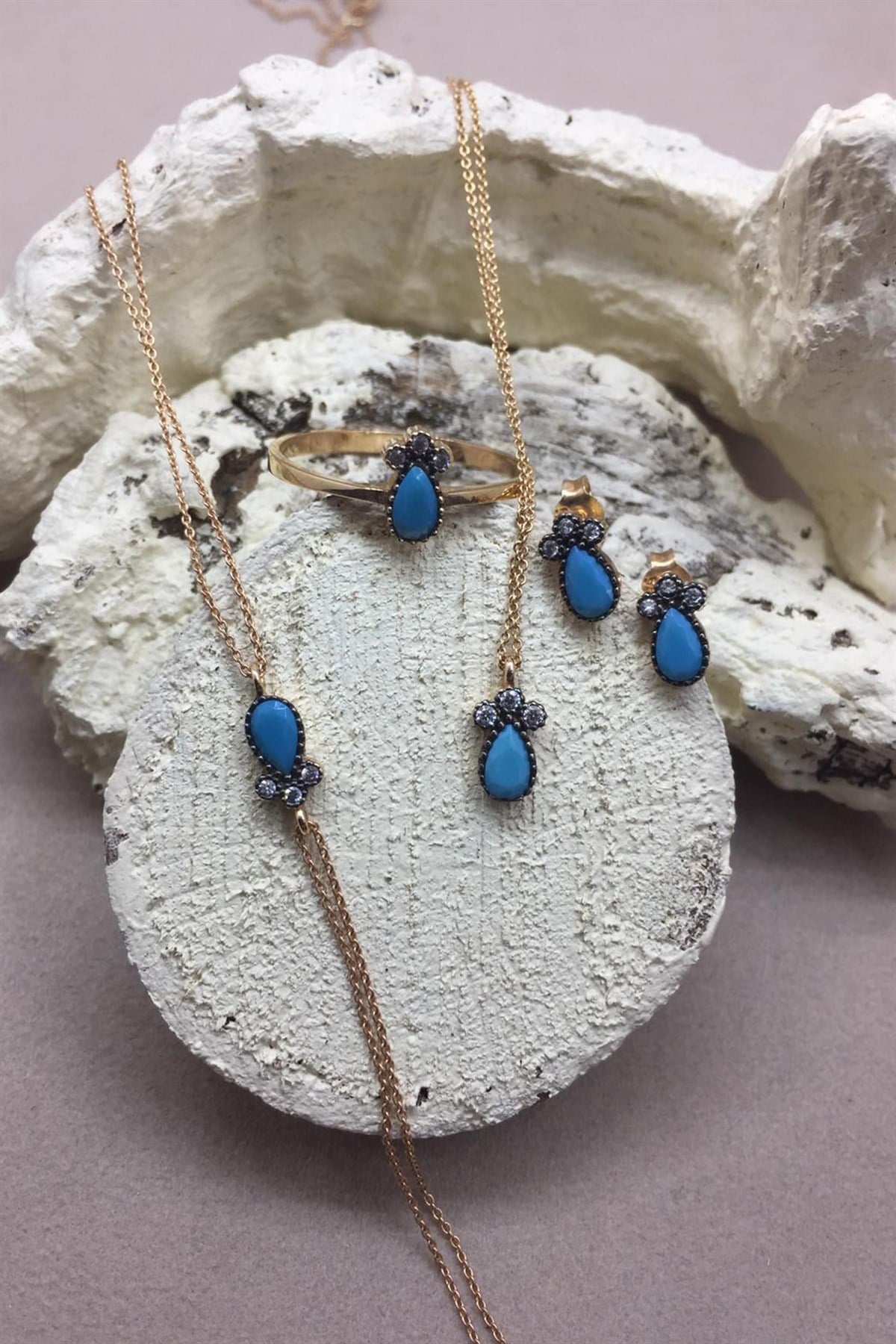 FİRUZE PATİ SET - AK799