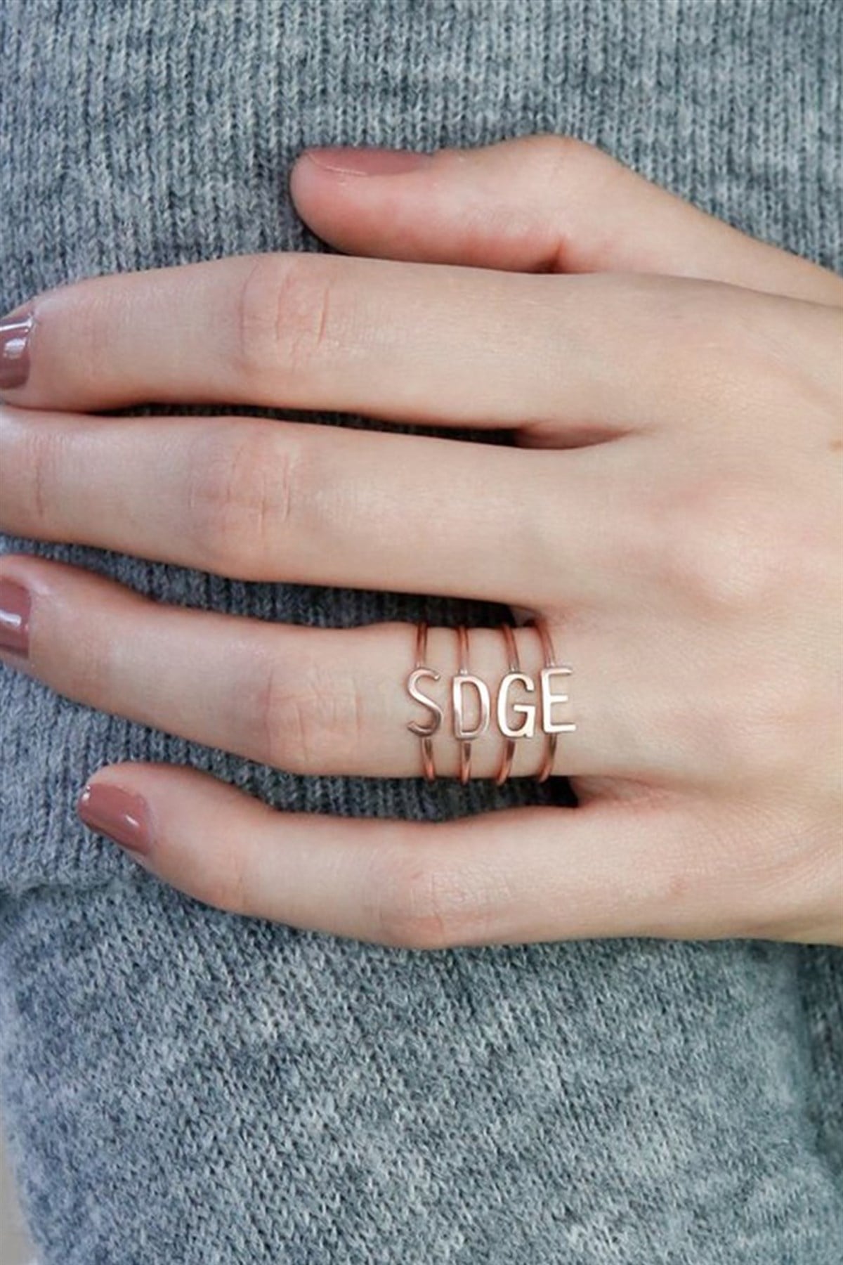 HARF SADE   MİNİMAL YÜZÜK - AK0520 