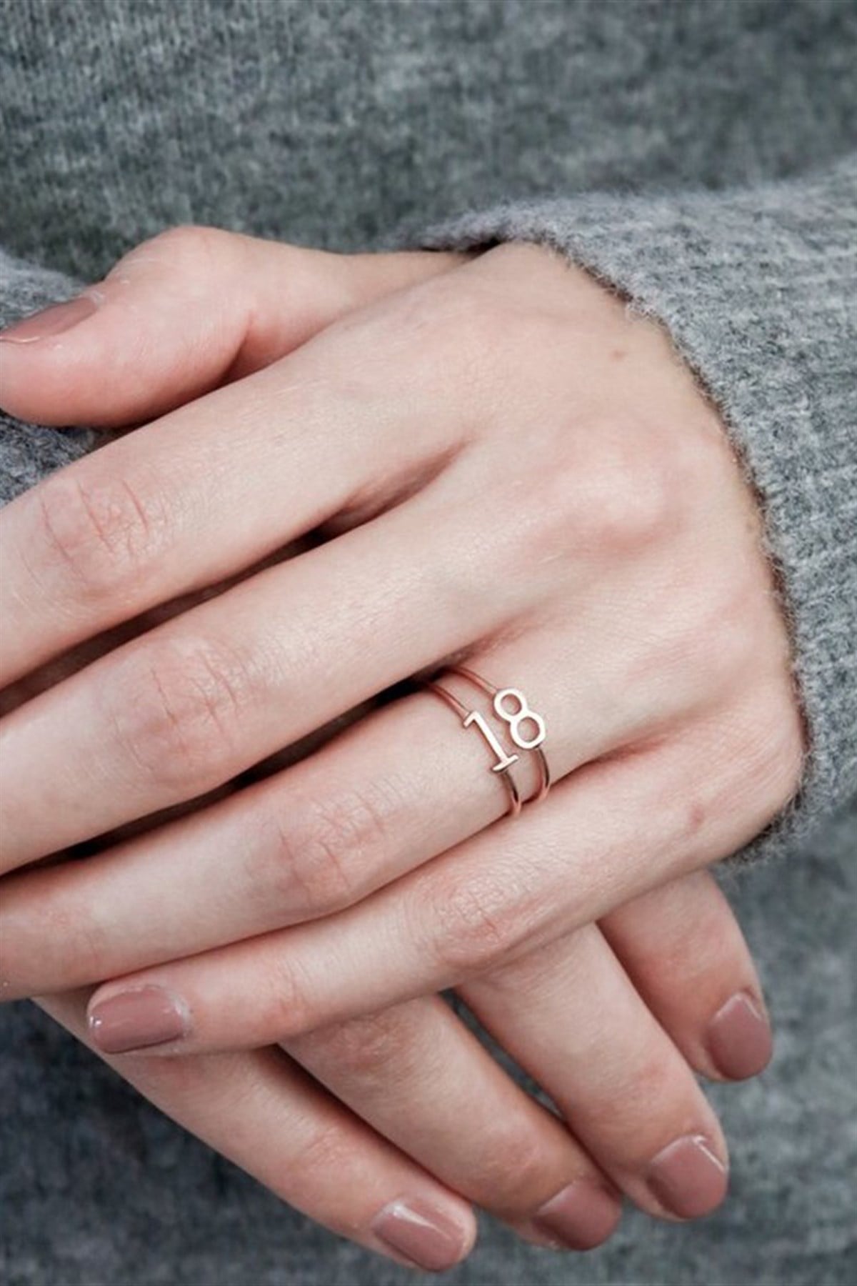 ÖZEL NUMARA MİNİMAL YÜZÜK - AK0521