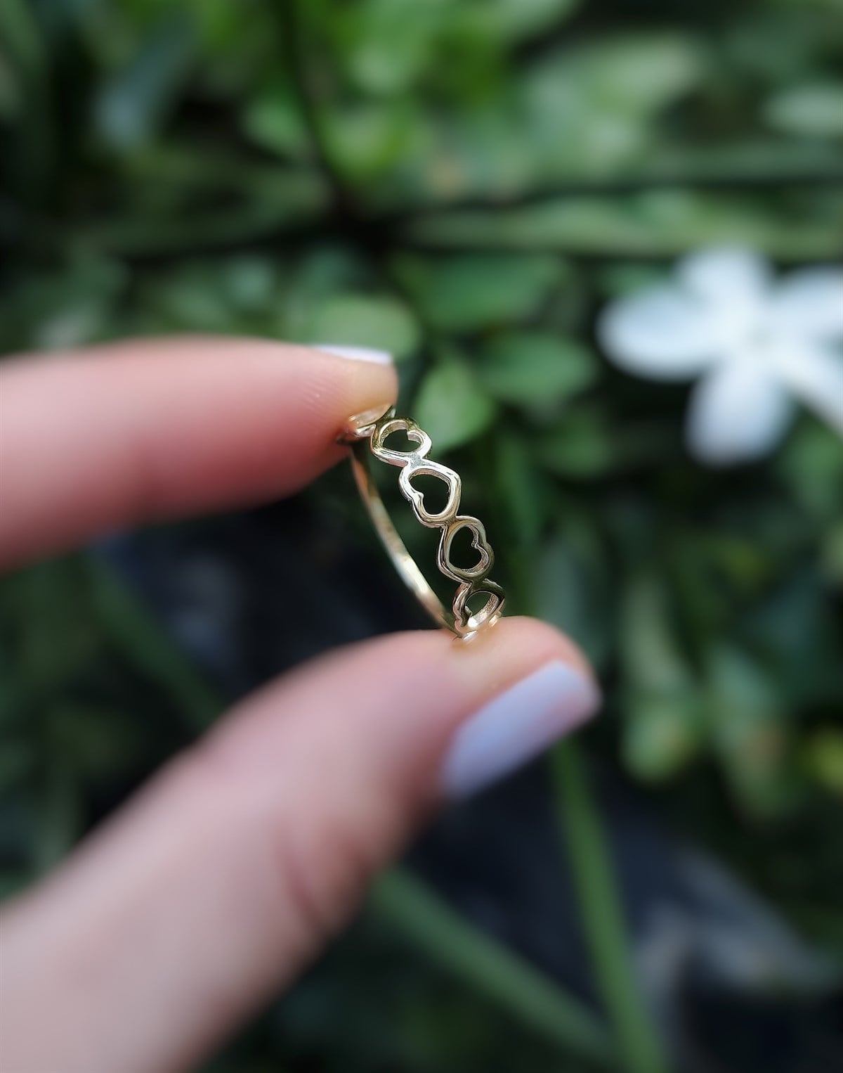 Sıra Kalp Minimal Yüzük - AK1441