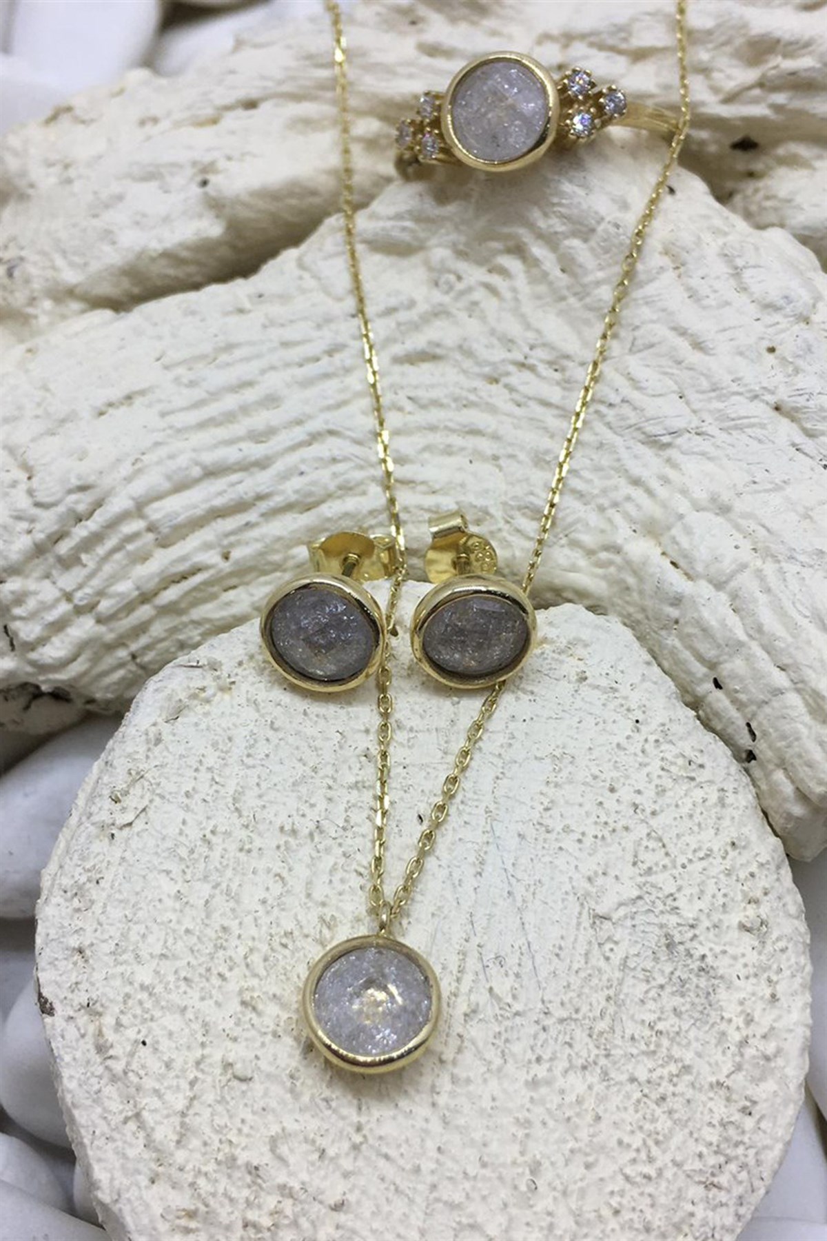 YUVARLAK QUARTZ ÜÇLÜ SET -AK857