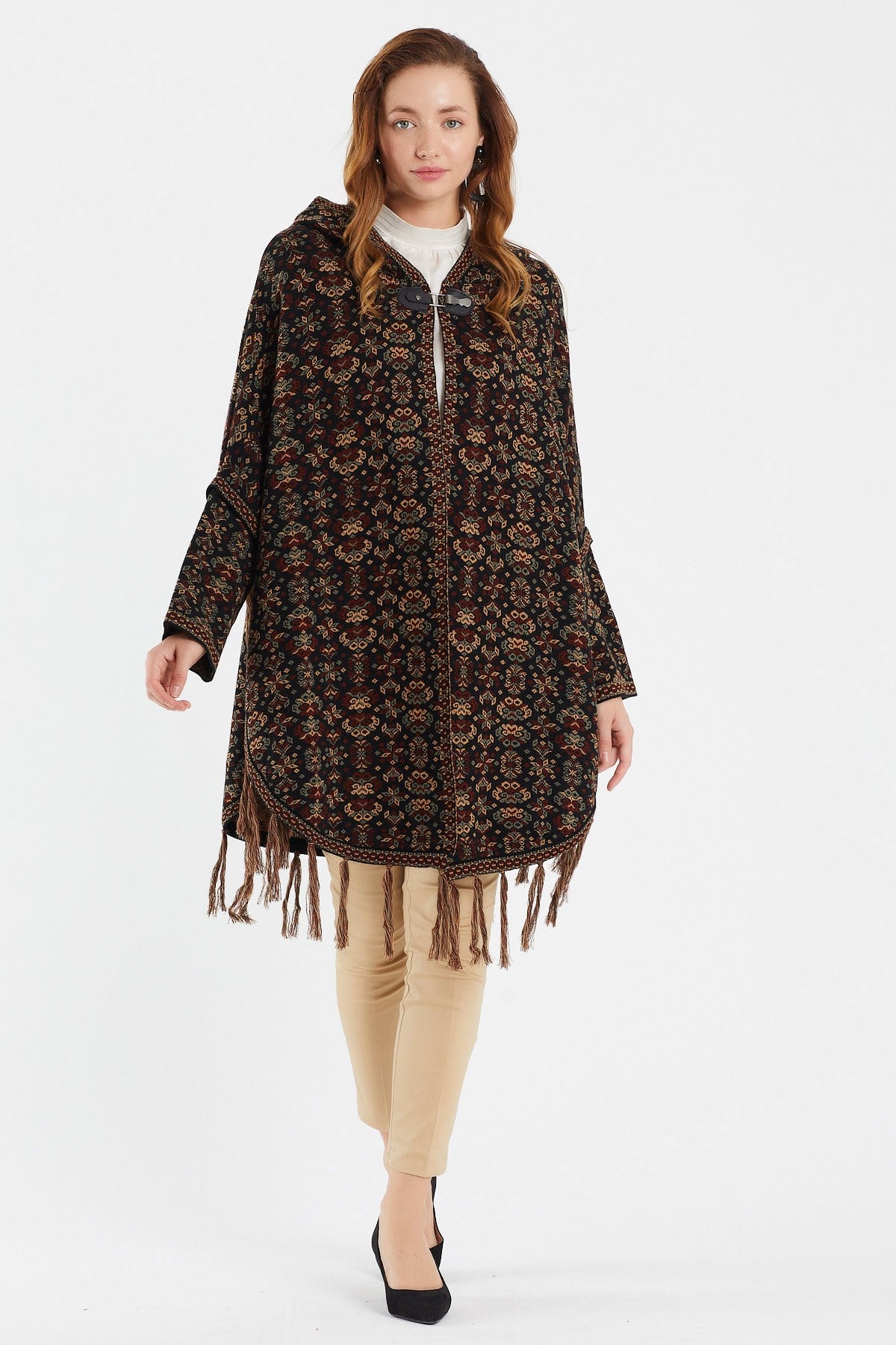 Çiçek Desenli Kilim Panço / GümüşPANÇO