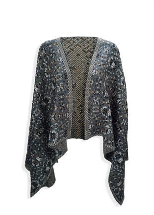 Kadın Füme Çiçekli Kilim Desen Omuz ŞalıŞAL