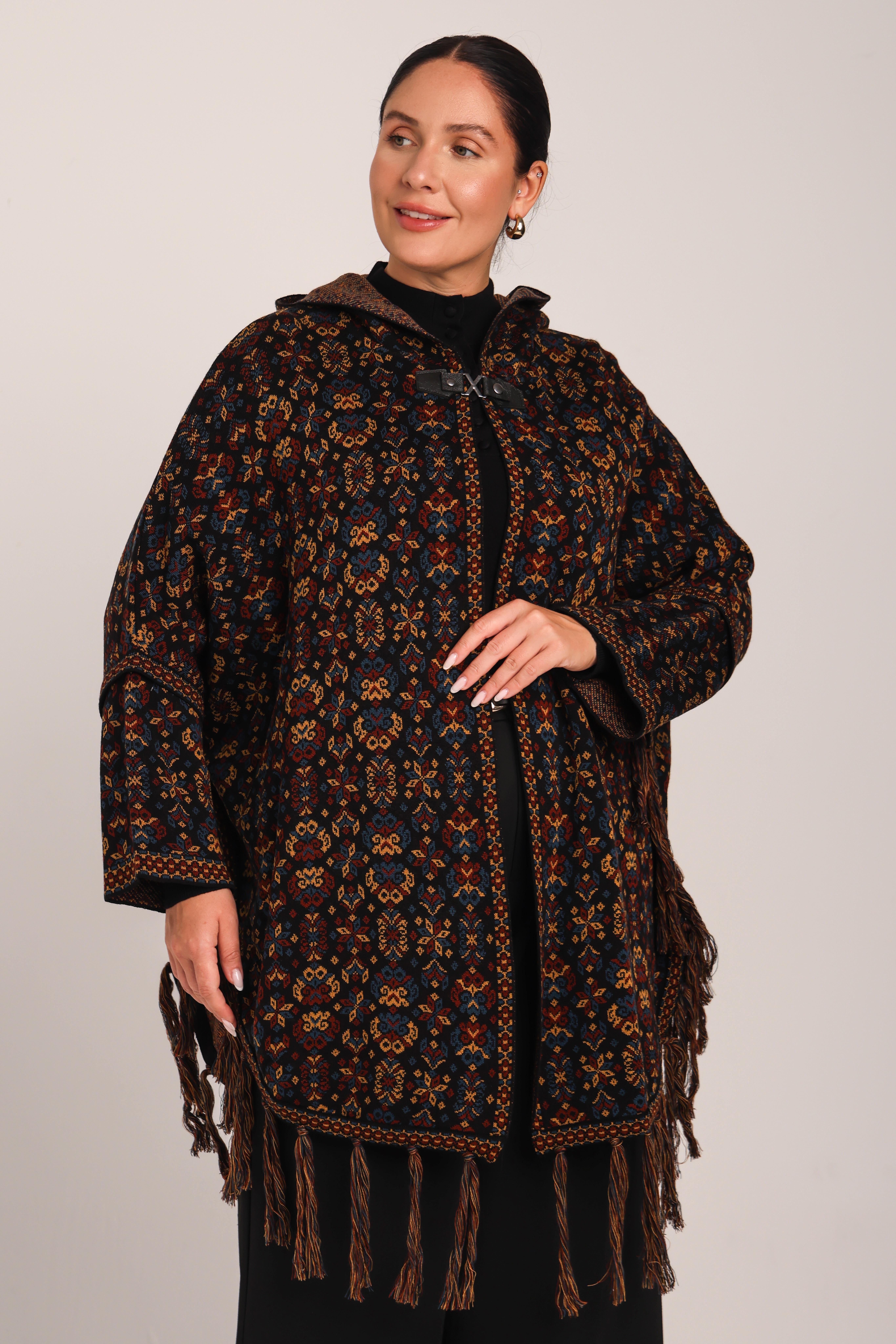 Çiçek Desenli Kilim PançoPANÇO