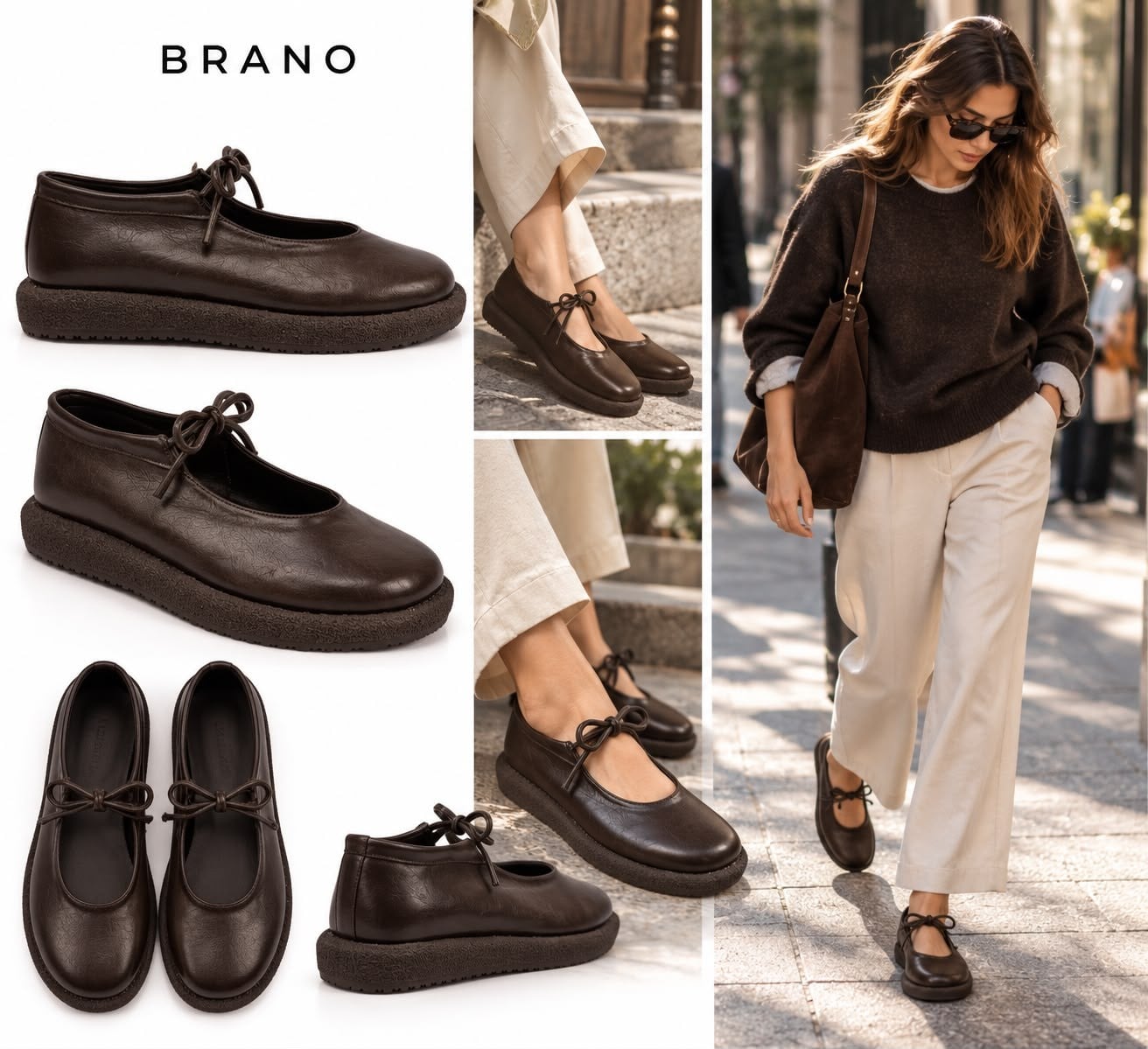 ZUUMBABET & LOAFERBrano Günlük Kadın Makosen Ayakkabı - Kahve Rustik