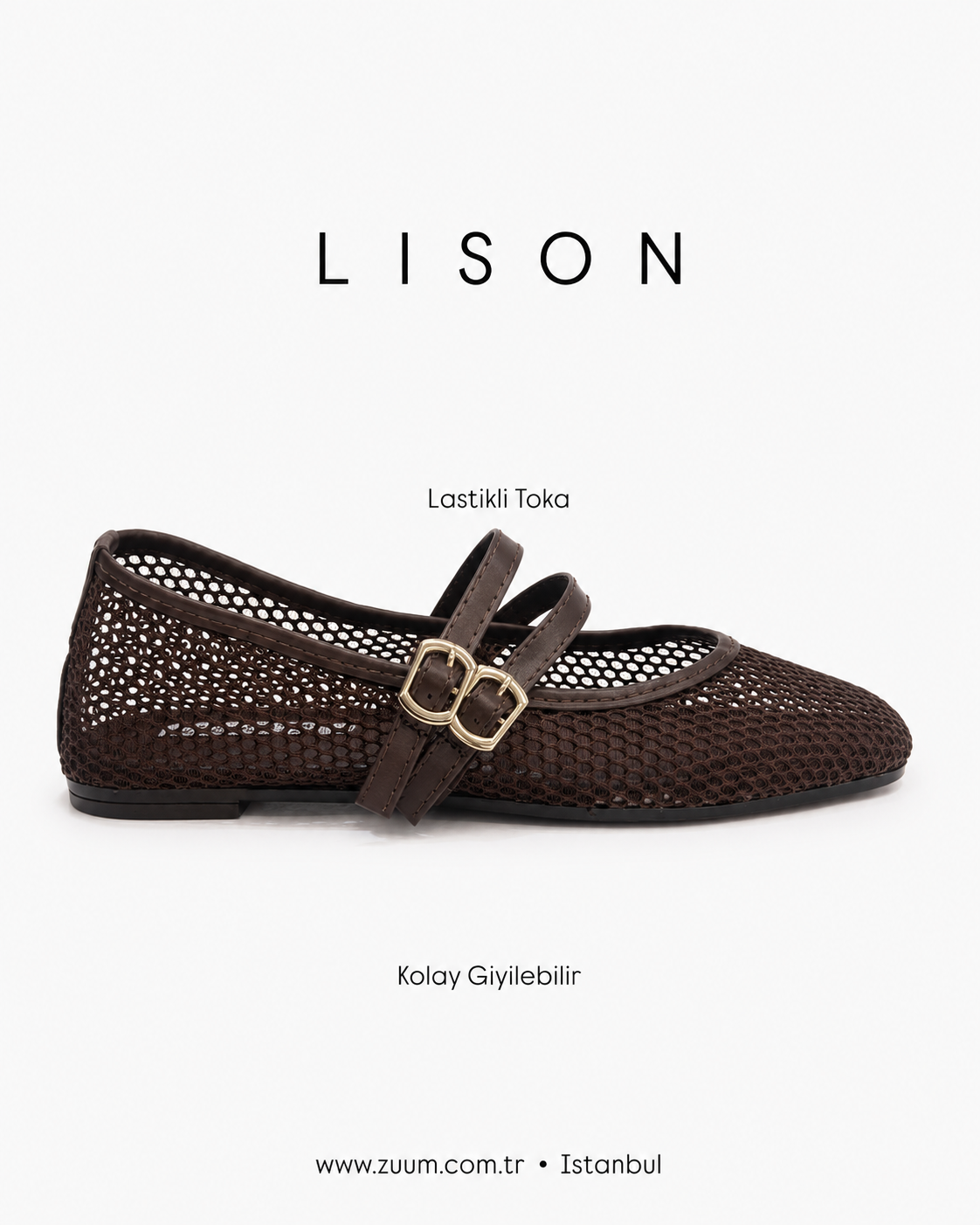 ZUUMBABET & LOAFERLison File Kadın Babet - Kahve