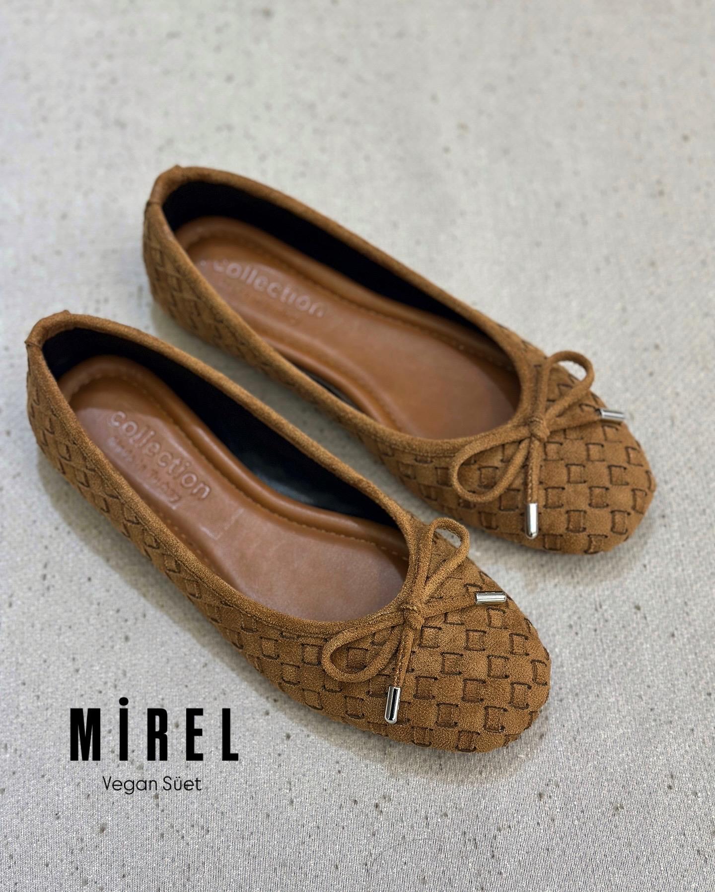 ZUUMBABET & ESPADRİLMirel Günlük Kadın Babet - Taba Süet