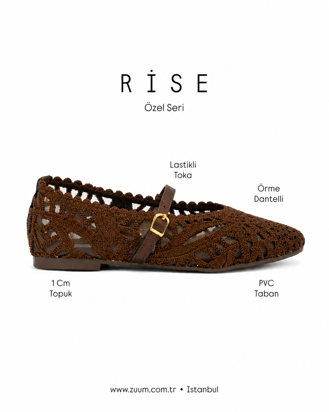 ZUUMBABET & LOAFERRise Kadın Babet - Kahve