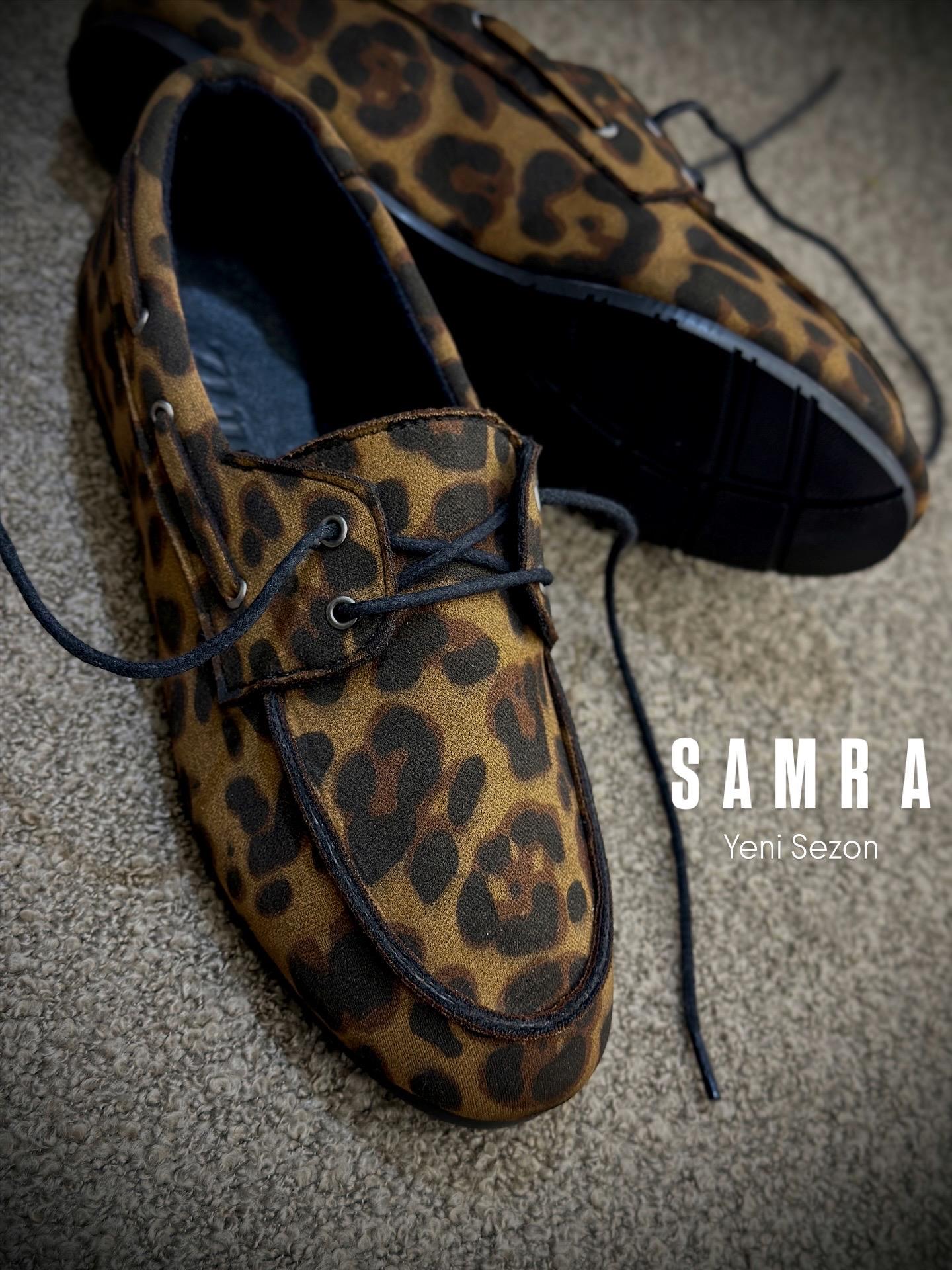 ZUUMMakosen & OxfordSamra Bağcıklı Makosen Kadın Ayakkabı - Leopar