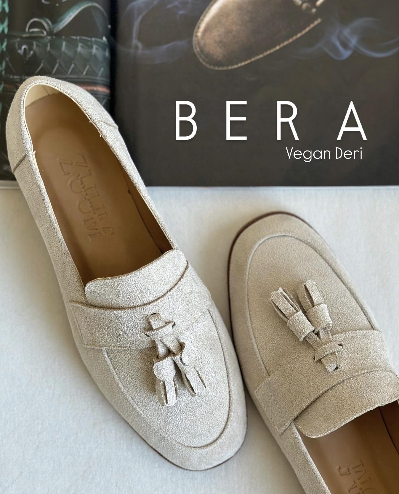 ZUUMMAKOSEN & OXFORDBera Püsküllü Günlük Kadın Loafer - Bej Süet