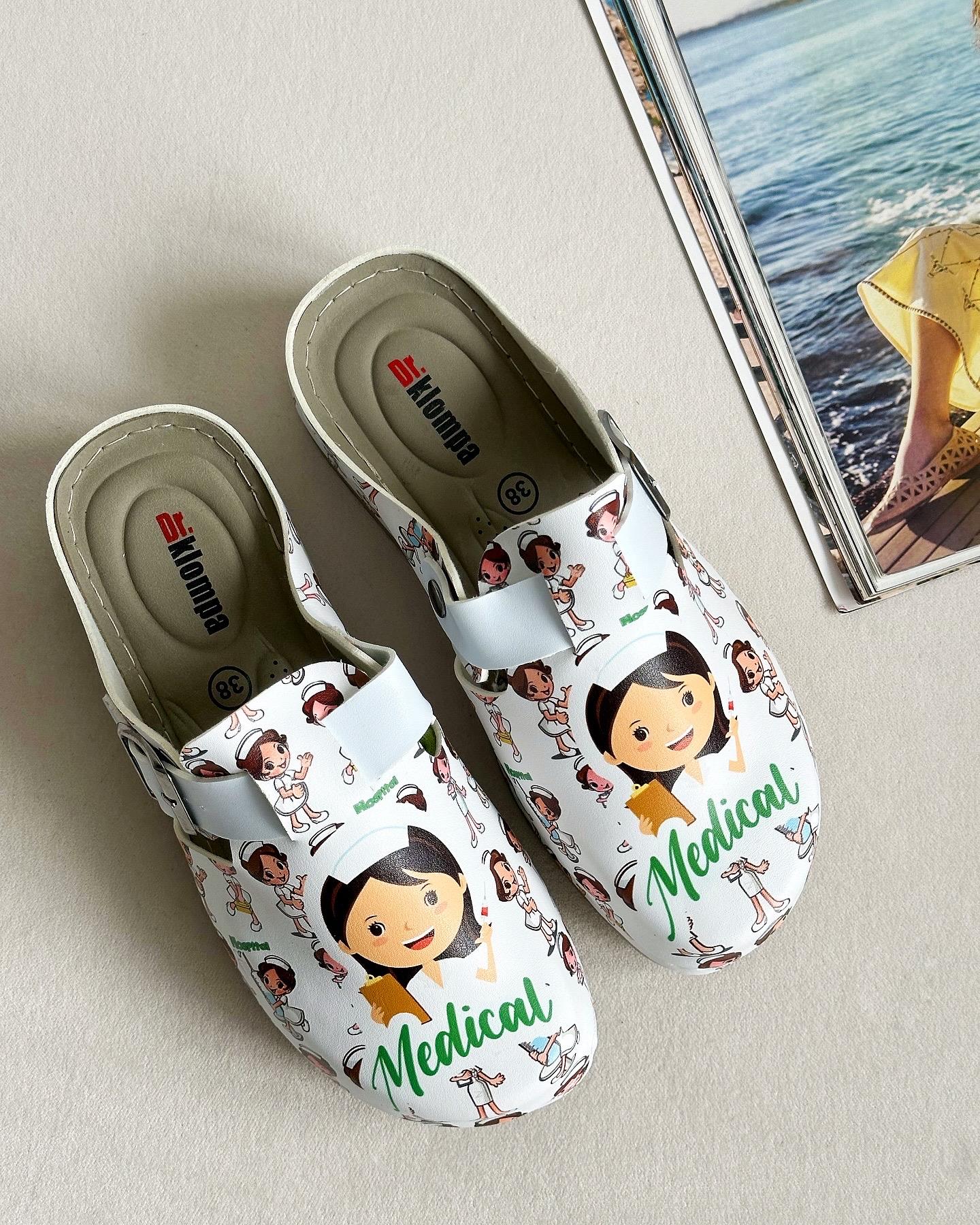 ZUUMSANDALET & TERLİKDr Betty Baskılı Anatomic Kadın Sabo - Medical