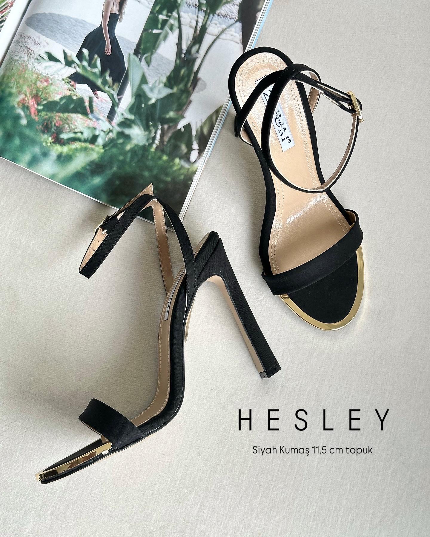 ZUUMİNCE & KALIN TOPUKLUHesley Tek Bant Topuklu Ayakkabı - Siyah