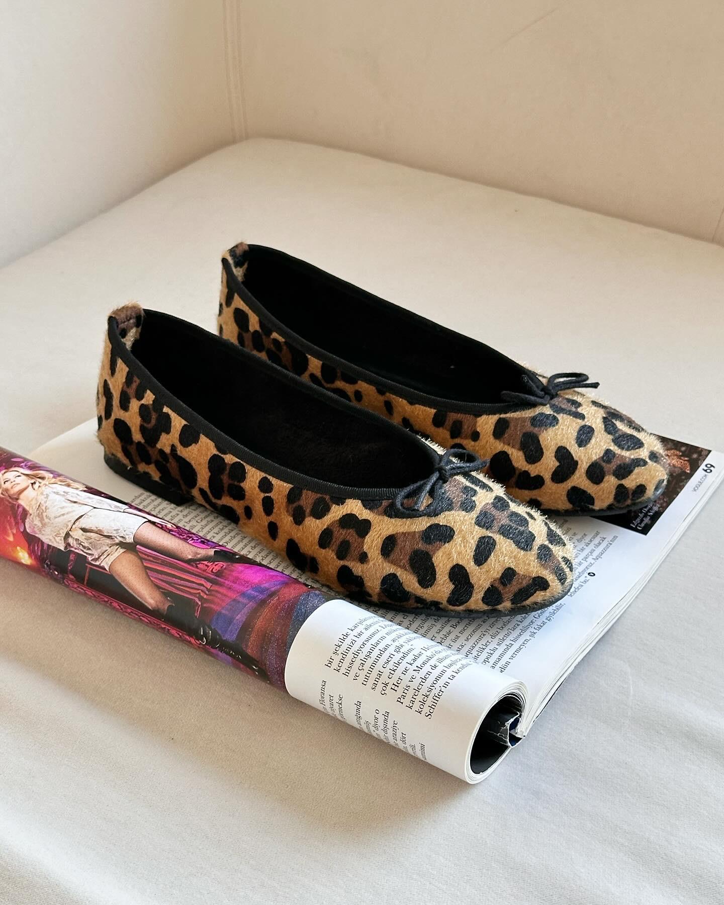 ZUUMBABET & ESPADRİLHobby Kadın Balerin Babet - Leopar